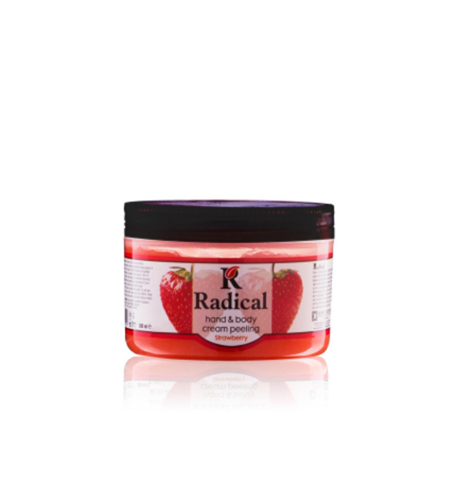 Radical Hand&body Cream Peeling 400 ml Strawberry Hand and Body Peeling