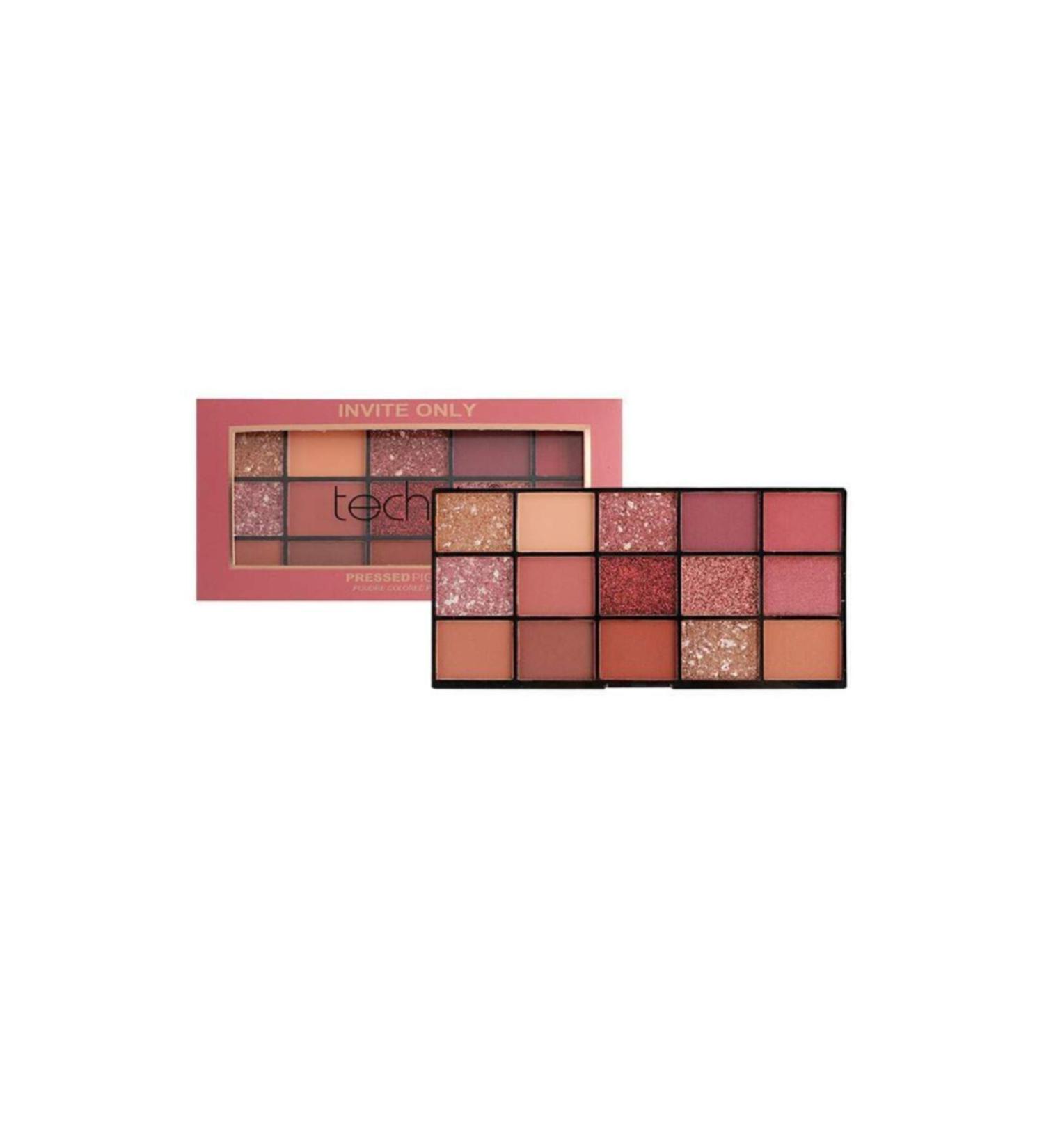 Technic Invite Only Pressed Pigment Palette 15-Piece Eyeshadow Palette - Buy Online on GoSupps.com