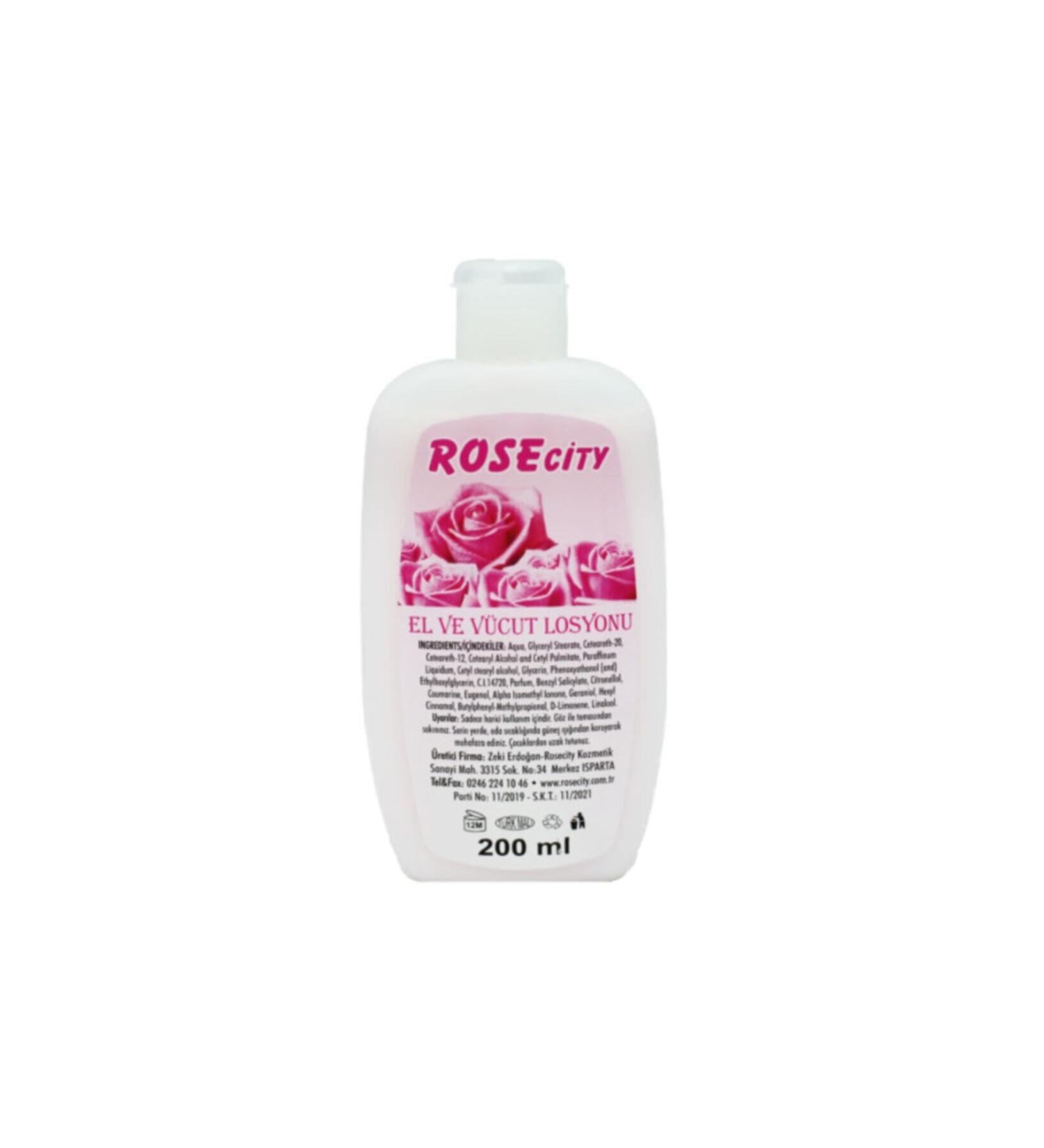 rosecity Rose Lotion Hand and Body Moisturizer 200 ml
