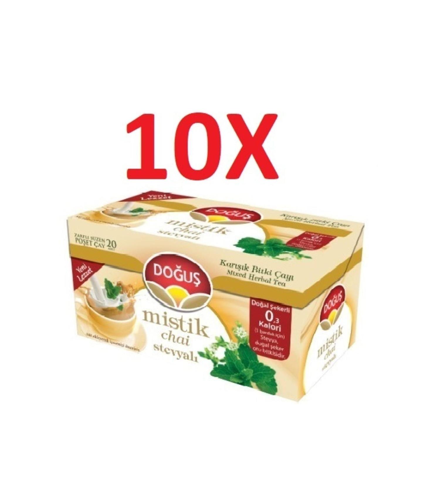 Do u Tea Do u Stevia Mystic Chai 10 Boxes 20 Filtering Tea Bag Herbal Tea Bag