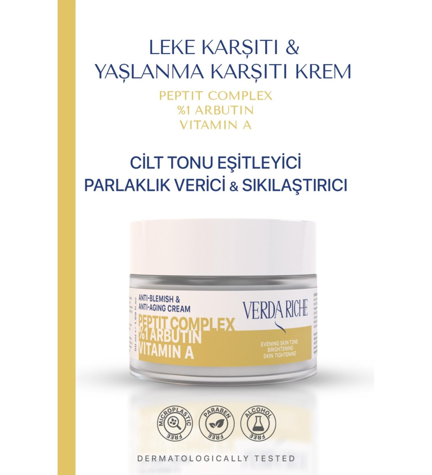 Verda Riche Anti-Blemish and Anti-Aging Skin Tone Equalizing Face Cream 50ml - Buy Online on GoSupps.com