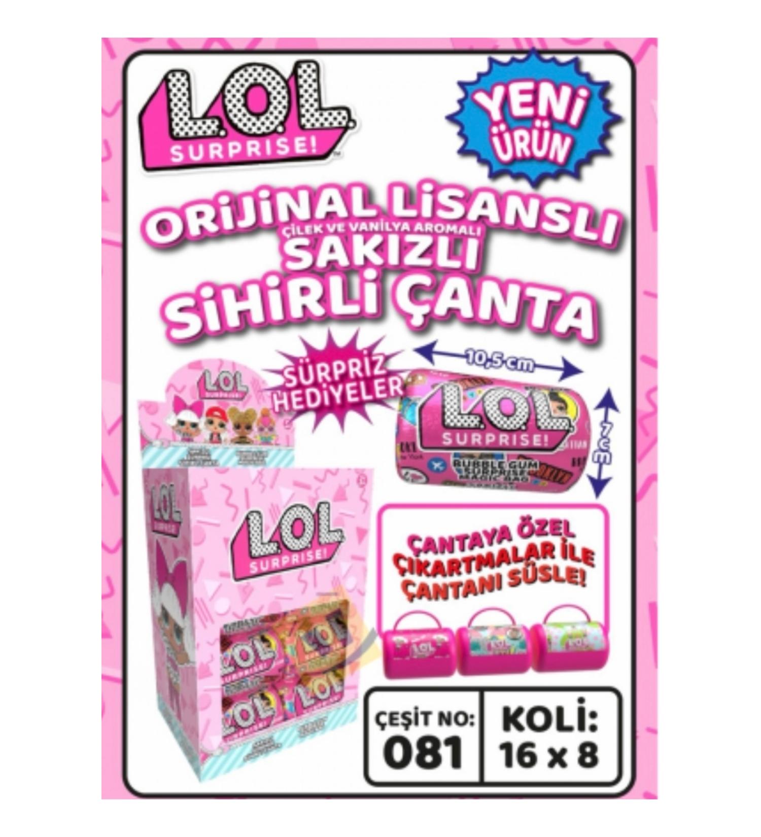 DER NGRUP LOL GUM SURPRISE MAGIC BAG 16 PIECES