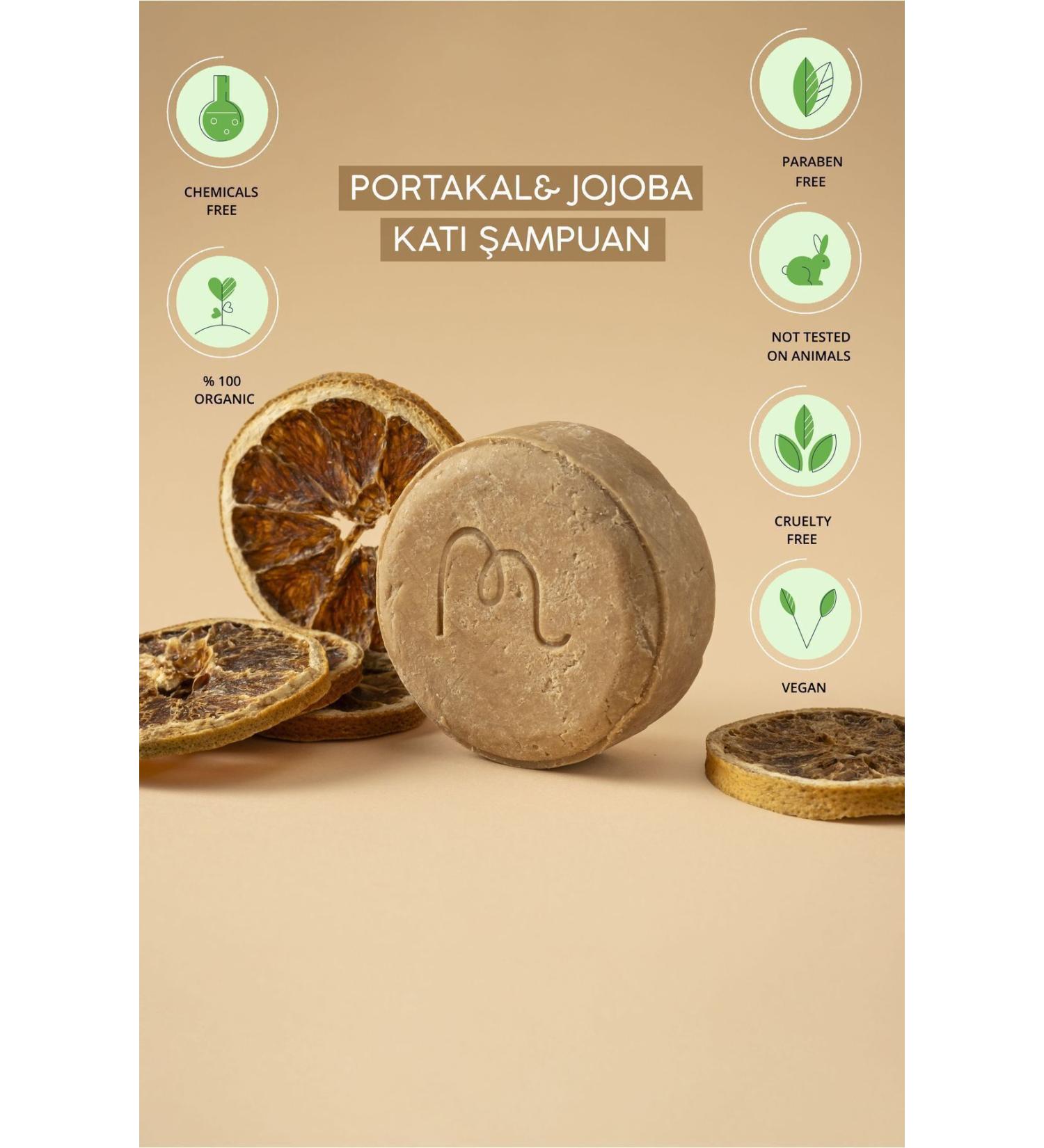 Nimba Home - Orange & Jojoba Solid Shampoo 120 Gr Herbal 0 Natural Handmade - Buy Online on GoSupps.com