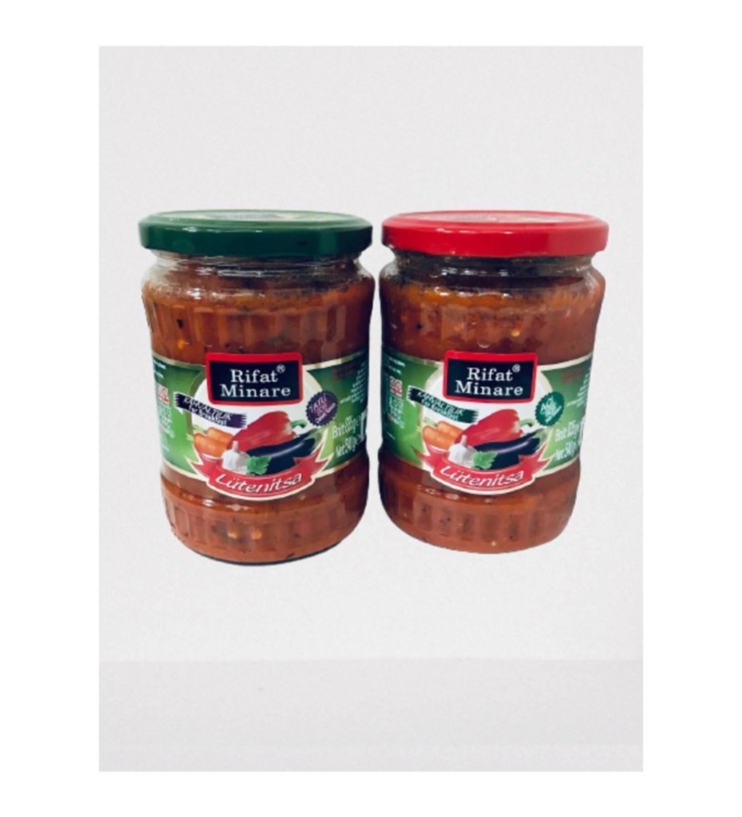 Rifat Minare Erhan Dairy Products Lutenitsa Breakfast Balkan Sauce (1 Hot & 1 Sweet)(580cc)