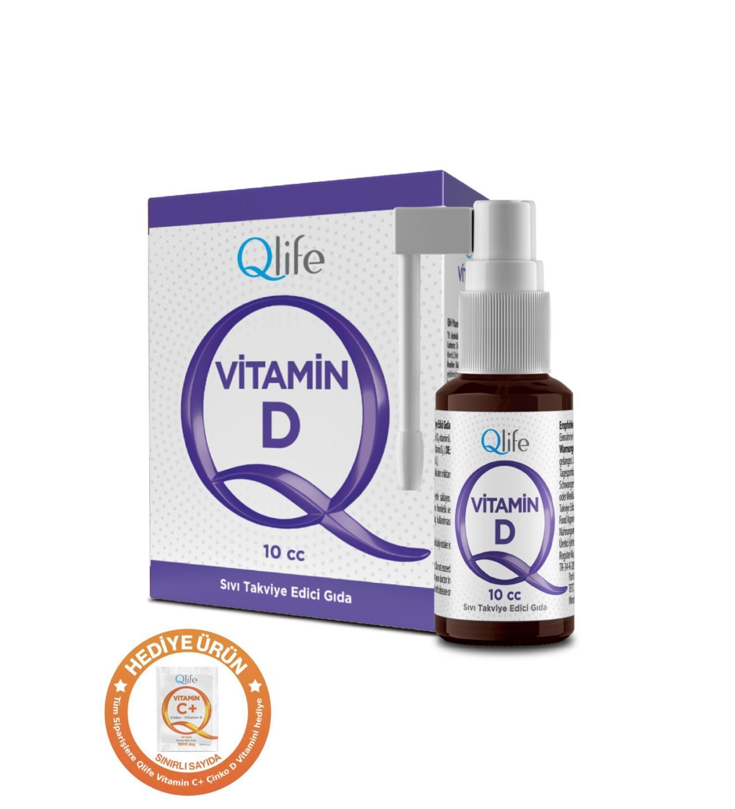 Qlife Immune System Support Vitamin D3 1000 Iu Spray - Drop Head 10 ml - Buy Online on GoSupps.com