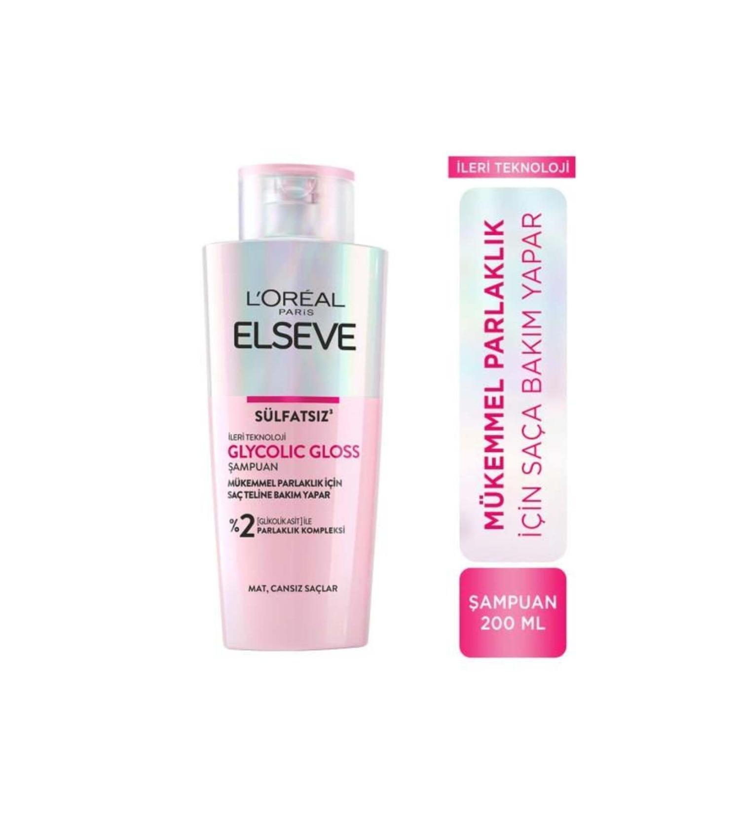 Elseve Glycolic Gloss Perfect Shine Care Shampoo 200ml - Buy Online on GoSupps.com