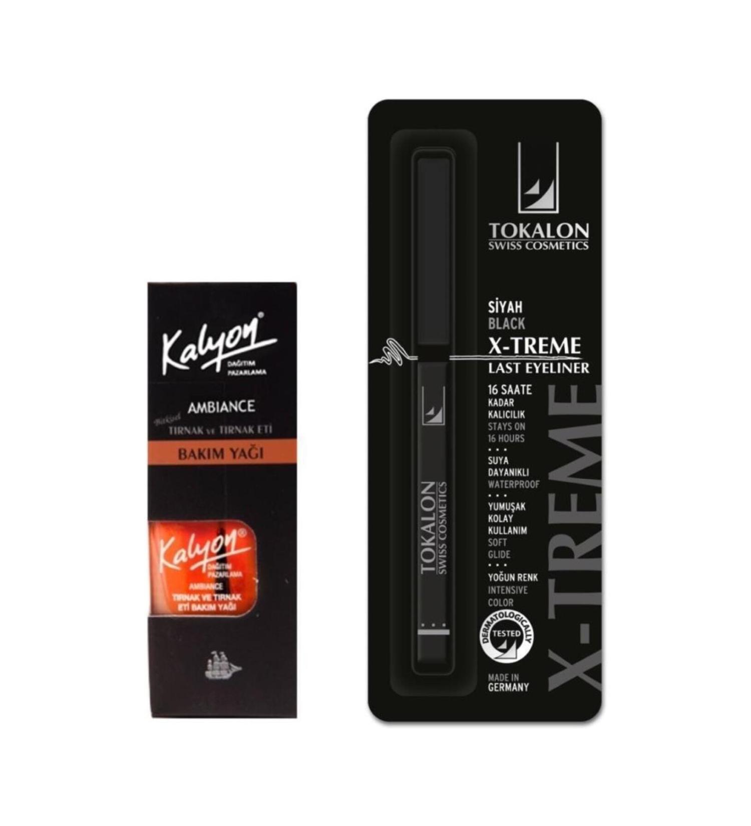 Kalyon Nail Care Oil + Tokalon Lift Eyeliner Black