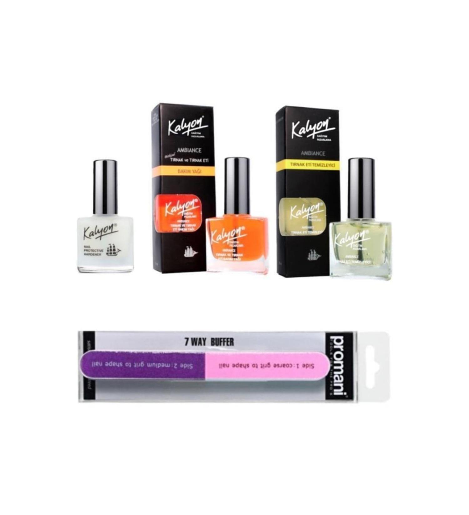 Kalyon Nail Nail Care Oil Cuticle Cleaner 7 Way File