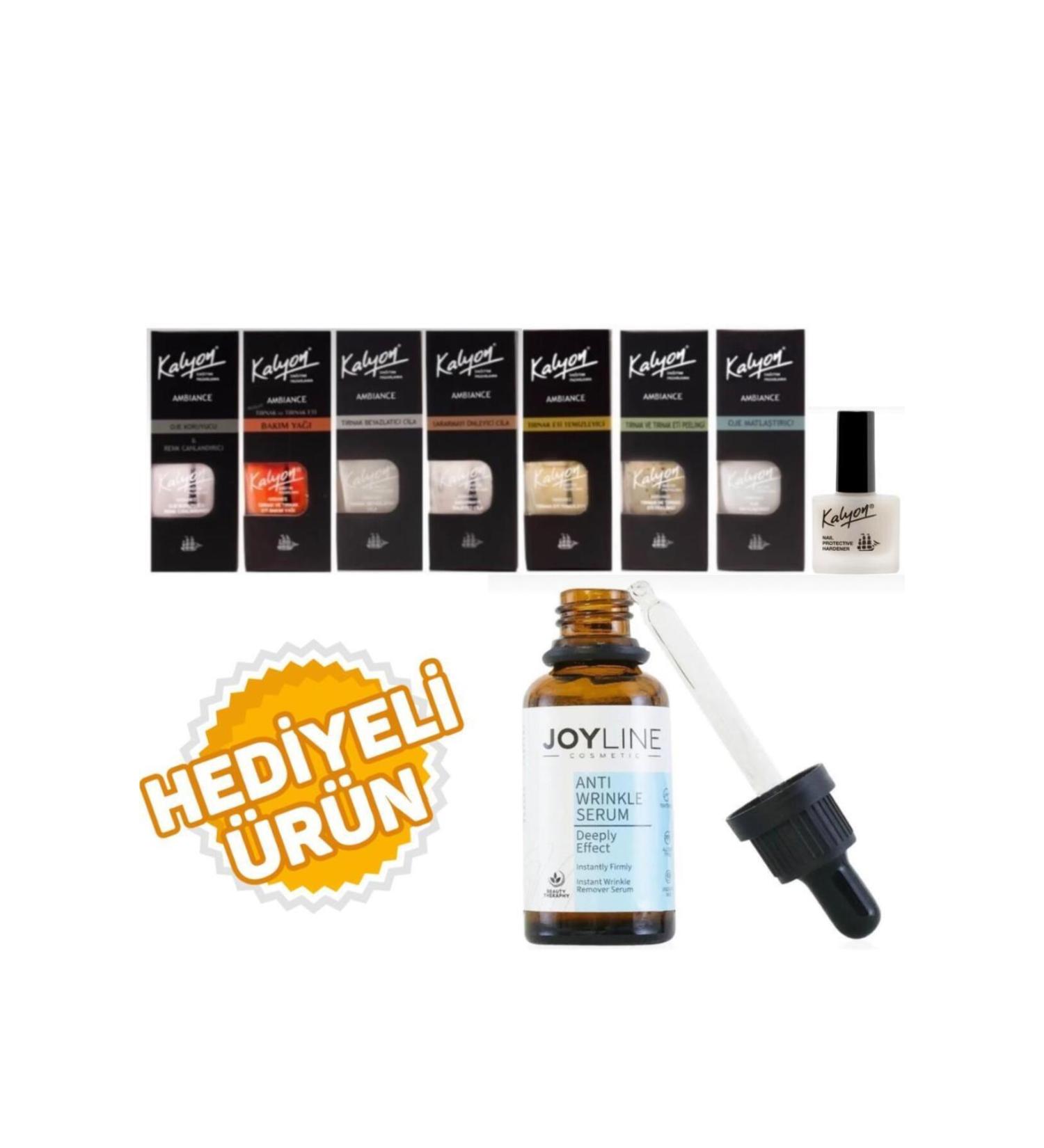 Kalyon 8 Li Set + Joy Line Instant Botox Effect Collagen Booster Celumer Sea Extract and Jambu Essence Wrinkle