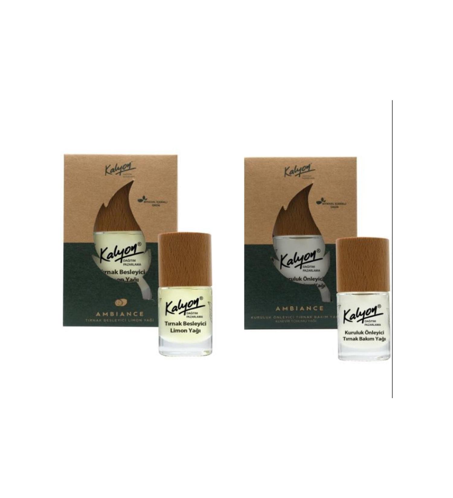 Kalyon Herbal Anti-Dry Nail Care Oil Hemp Seed Oil 11 Ml + Nail Nourishing Lemon