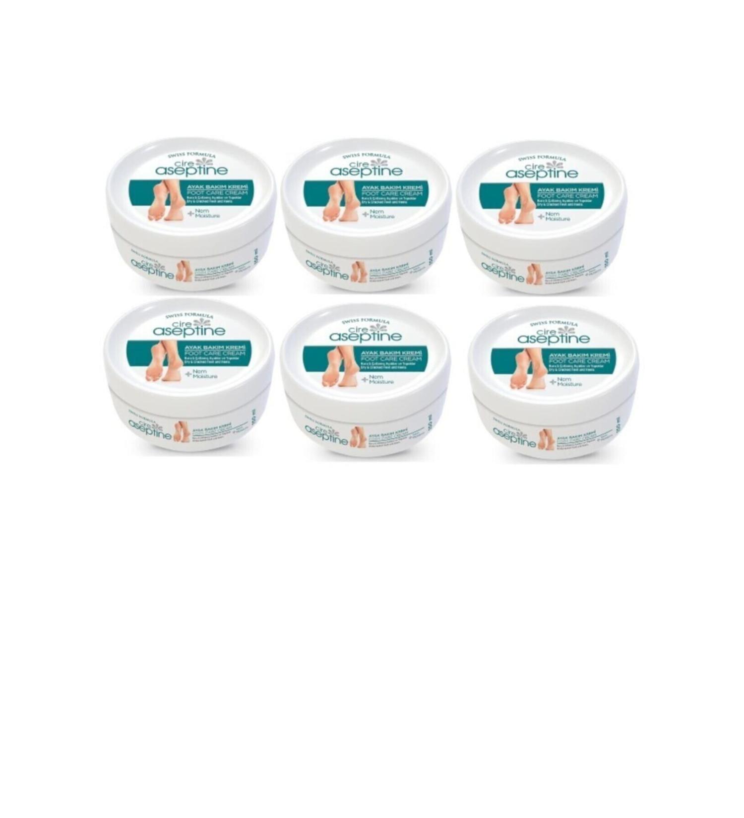 Cire Aseptine Cire Aceptine Moisturizing Foot Care Cream for Dry & Cracked Feet 150 ml *( 6 Pieces )