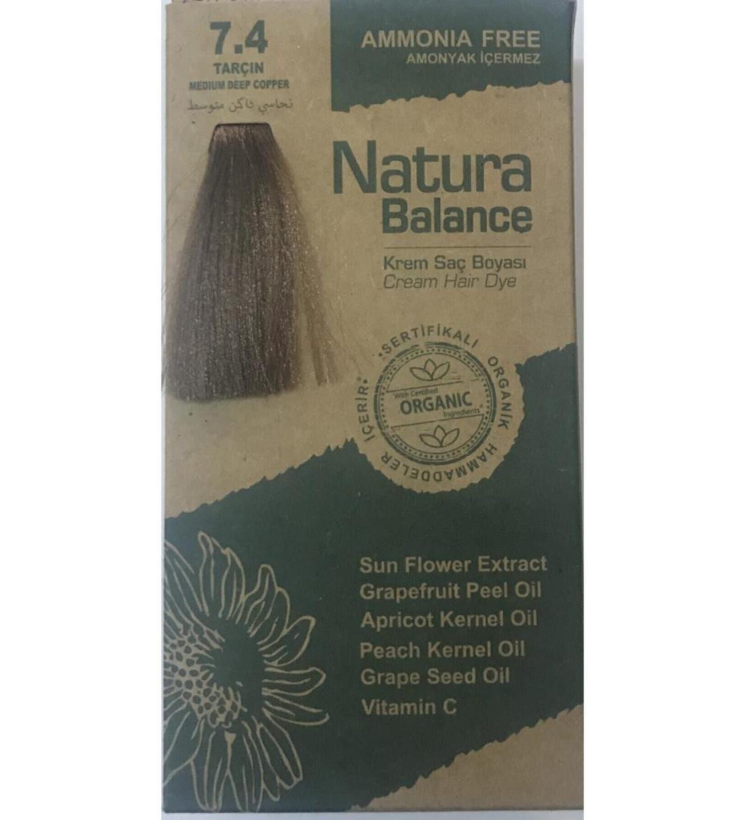 Natura Balance Hair Dye 7.4 Cinnamon