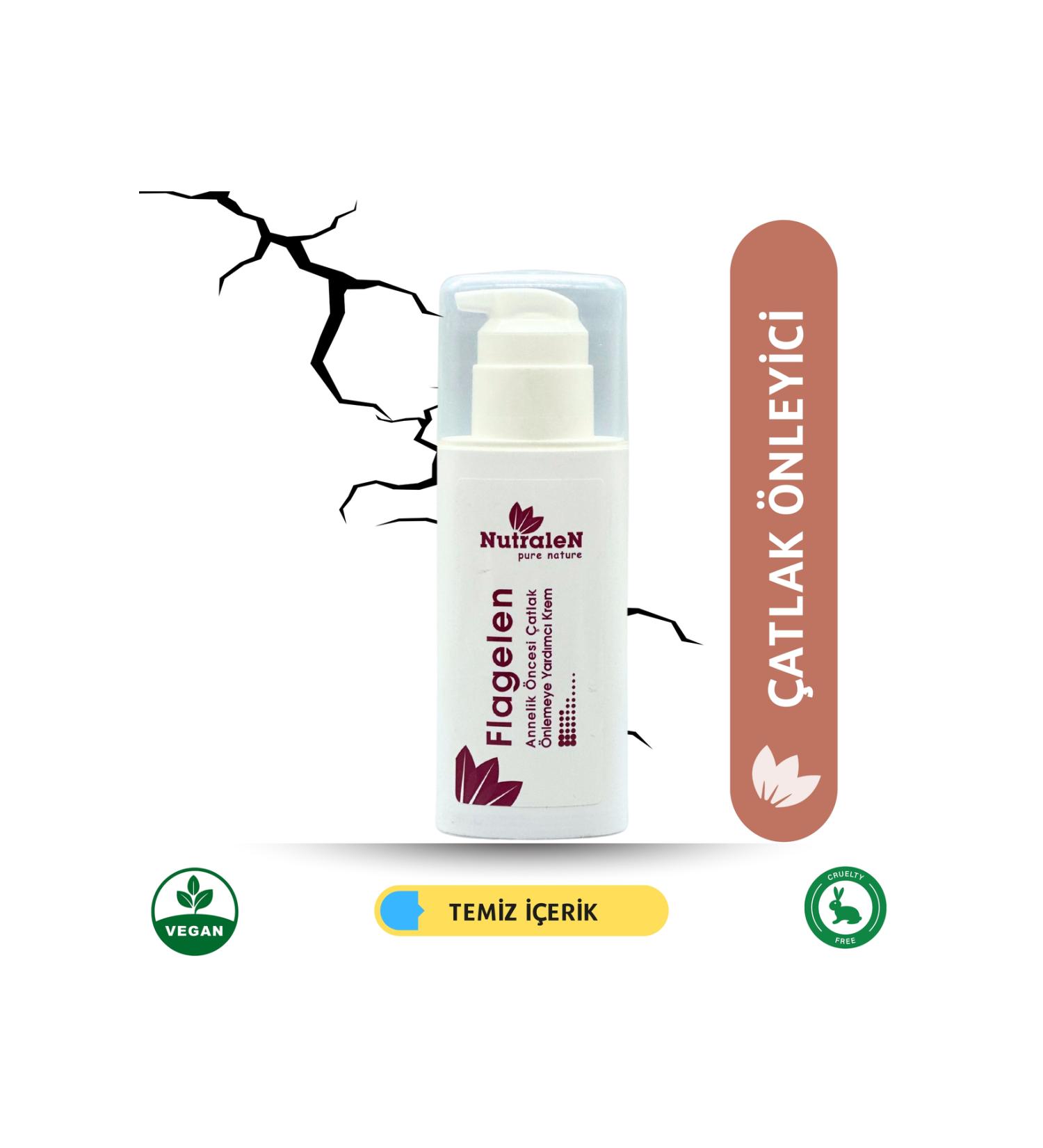 Nutralen Flagelen Cream | Pregnancy | Weight Gain Stretch Marks | Strong Protection | Nourishing | Regeneration | 150 ml - Buy Online on GoSupps.com