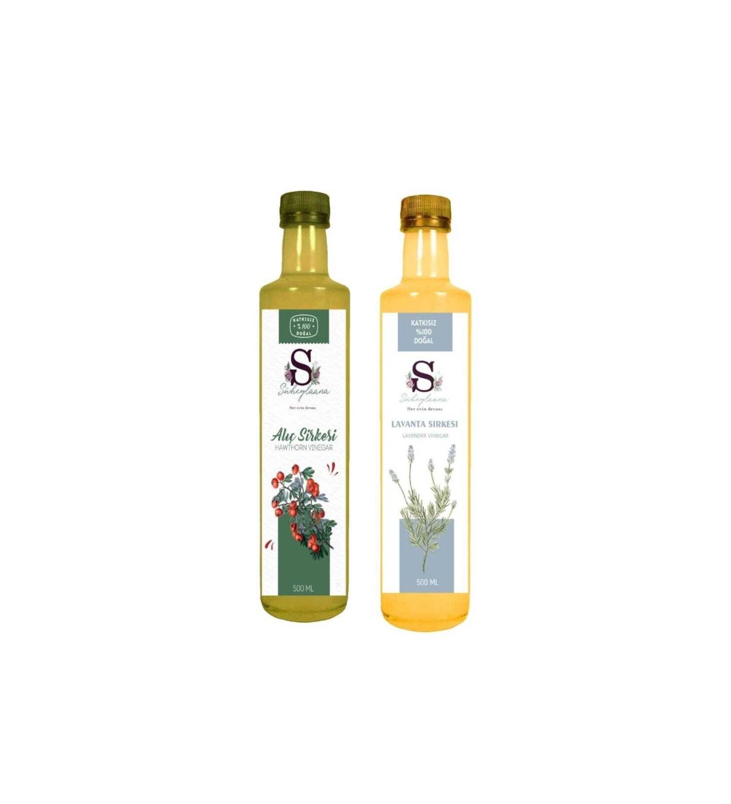 Suheylaana Natural Hawthorn Vinegar 500 Ml And Lavender Vinegar 500 Ml