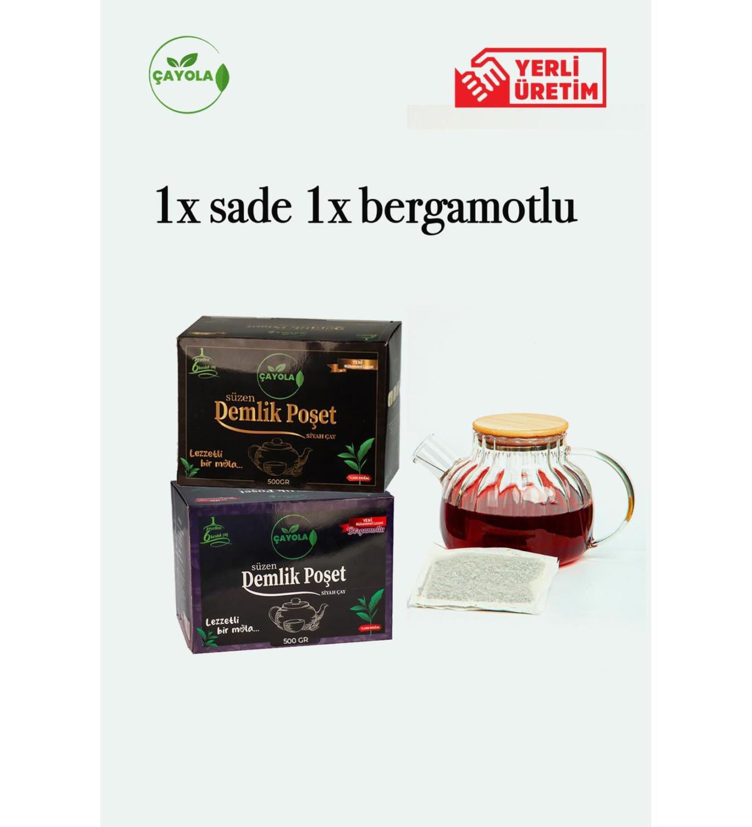 cayola 1 PIECE PLAIN 1 PIECE BERGAMOTTE TEAPOT BAG PREMIUM TEA