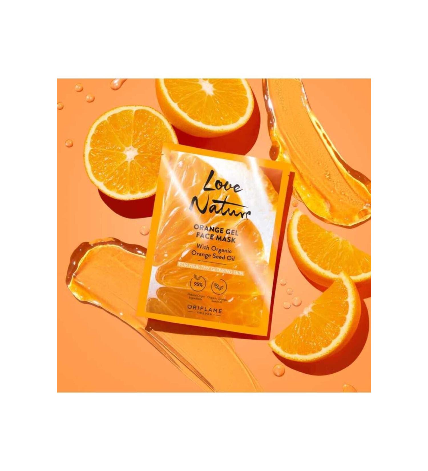 Oriflame Love Nature Gel Face Mask with Organic Orange Seed Oil - Buy Online on GoSupps.com