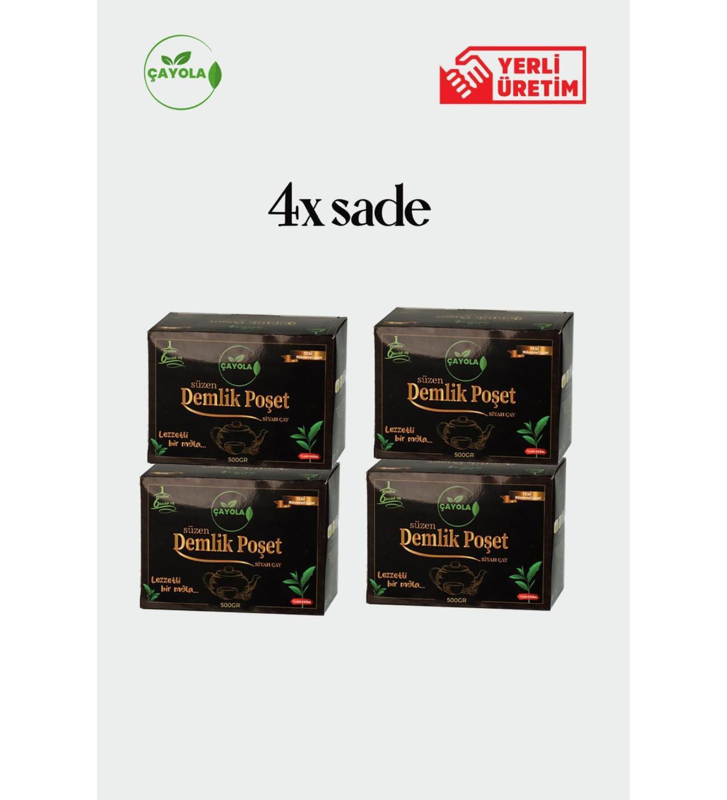 cayola 4-PACK PLAIN TEA POT BAGS PREMIUM TEA