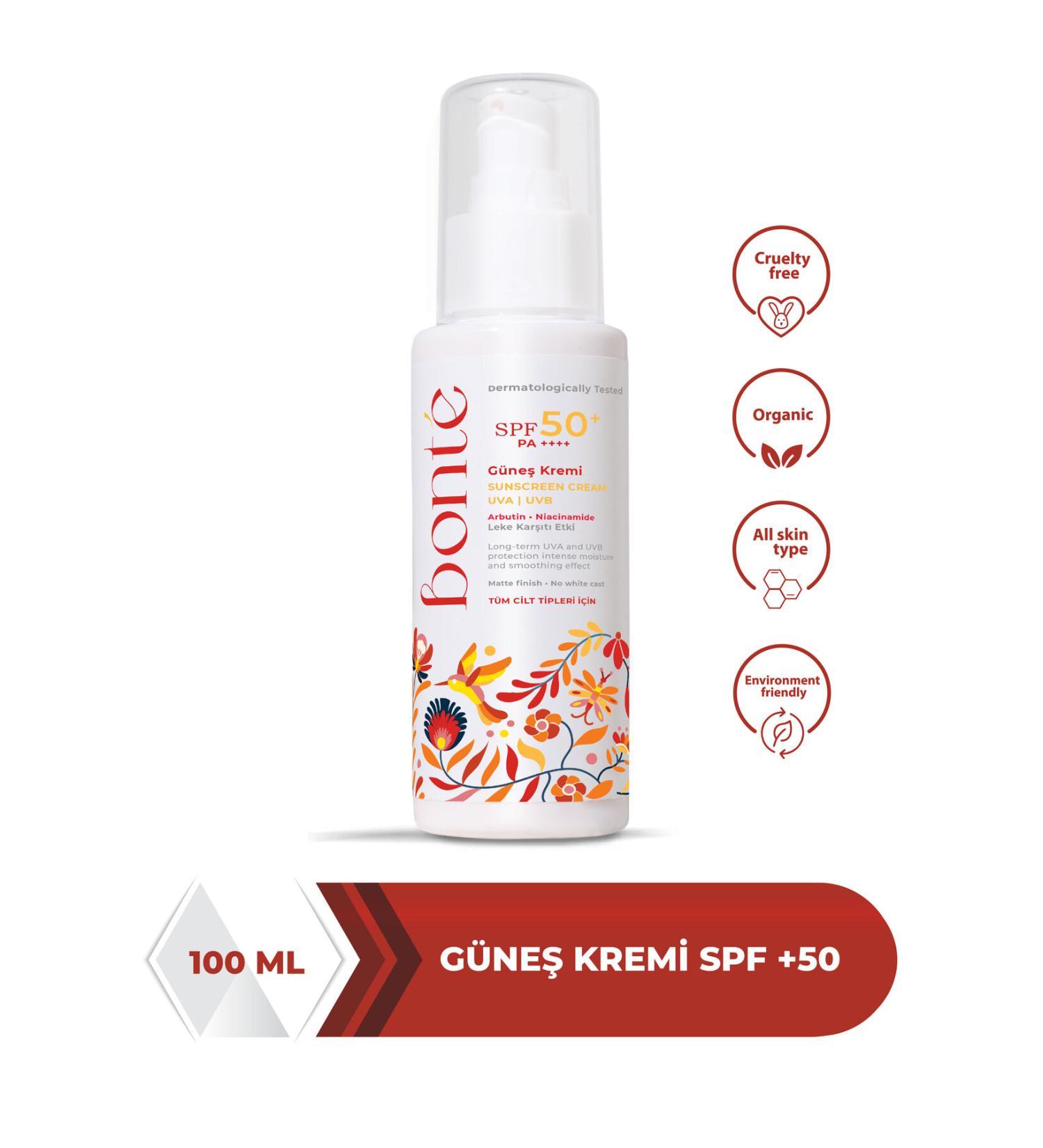 BONTE Sun Cream Spf50 Uva Uvb Anti-Stain 100 ml - Buy Online on GoSupps.com