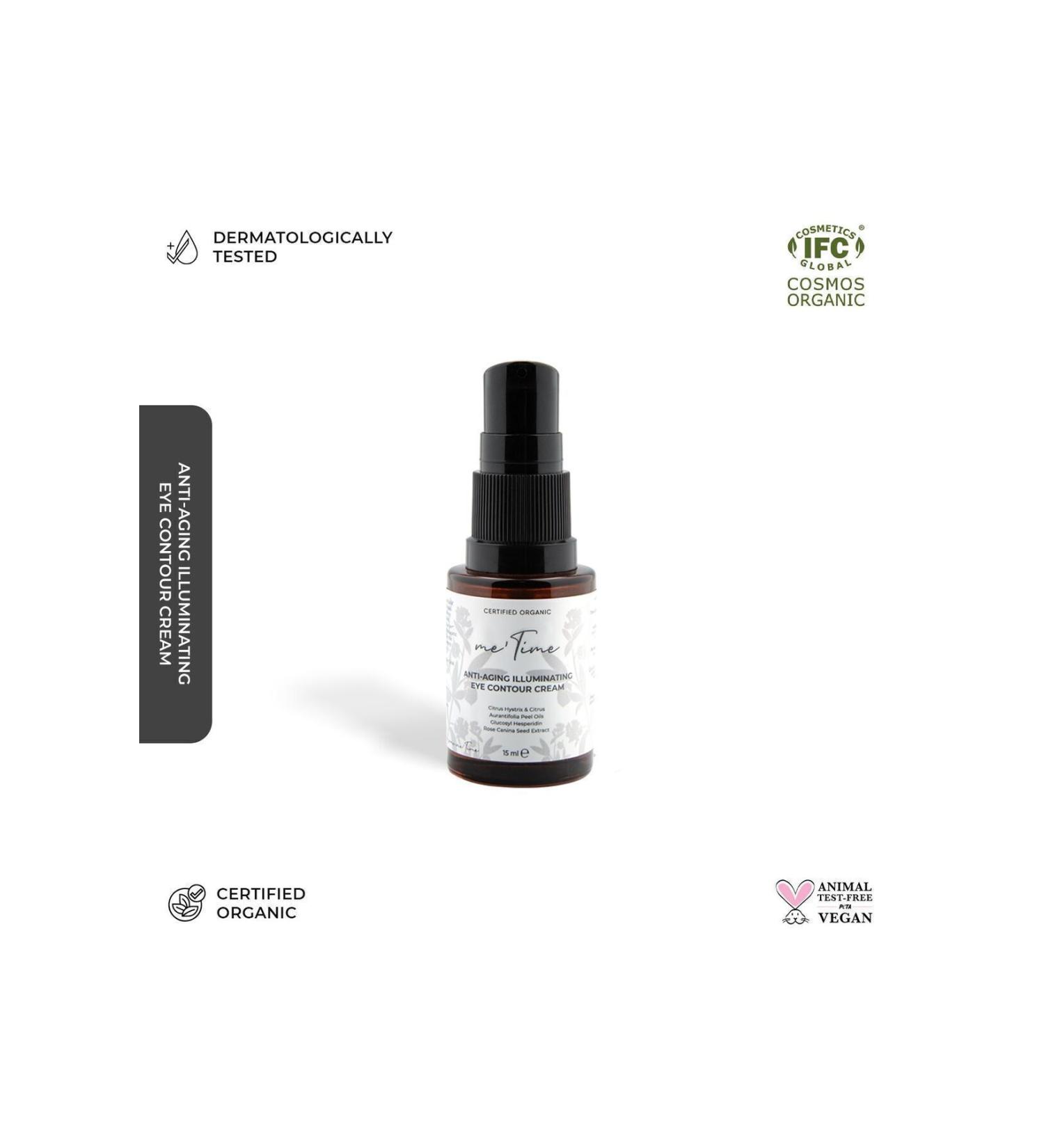 me time Organic Anti-Aging and Brightening Eye Contour Care Cream 15ml - Buy Online on GoSupps.com