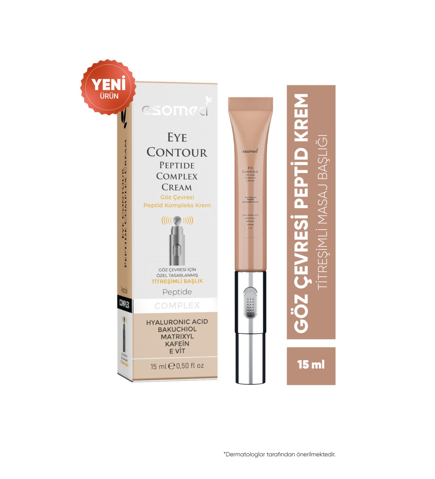 Esomed Anti-Wrinkle and Anti-Fine Line Eye Contour Peptide Complex Cream with Massage Head 15 ml - Buy Online on GoSupps.com