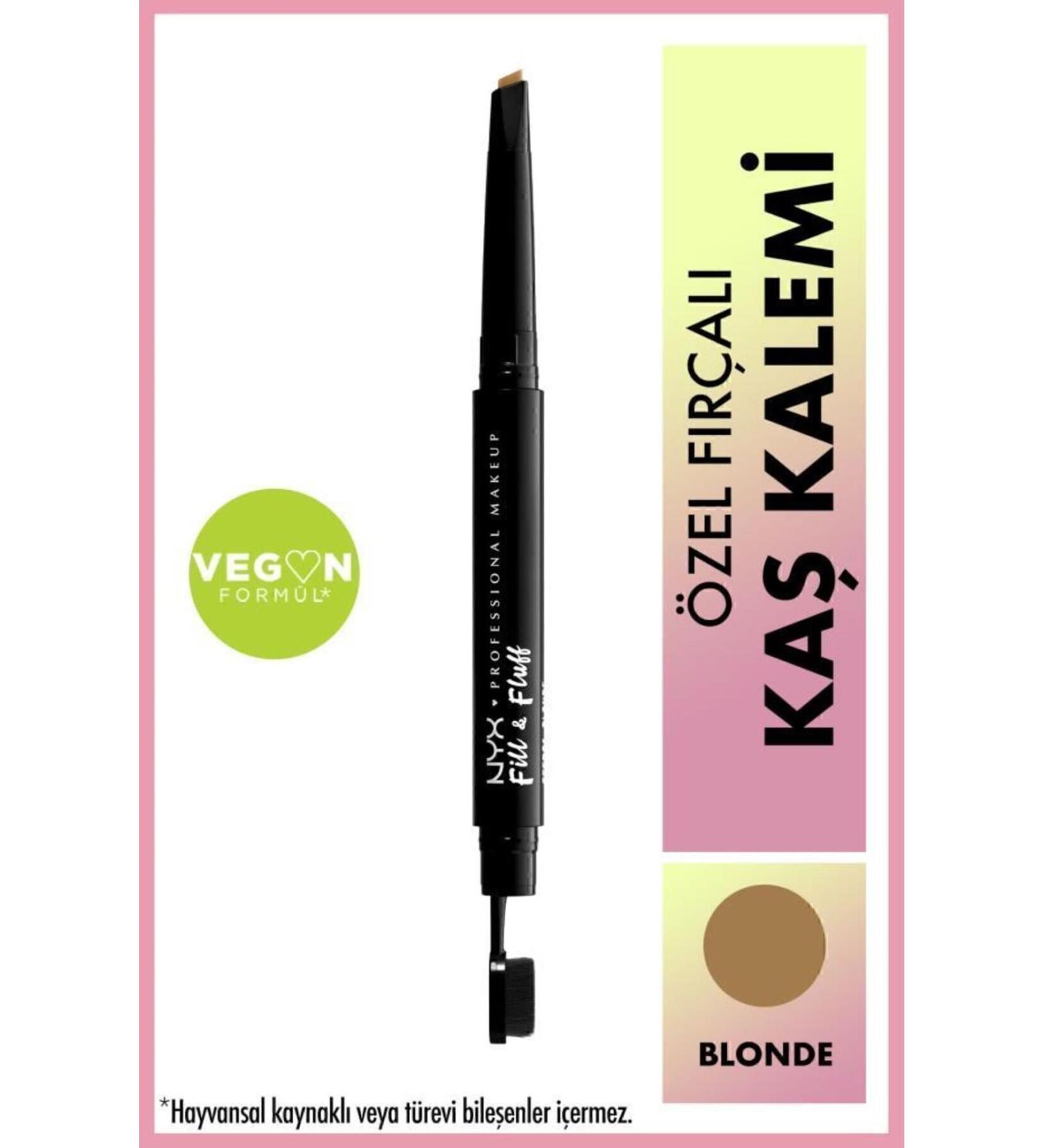 NYX Professional Makeup Fill & Fluff Eyebrow Pomade Pencil - Blonde - Buy Online on GoSupps.com
