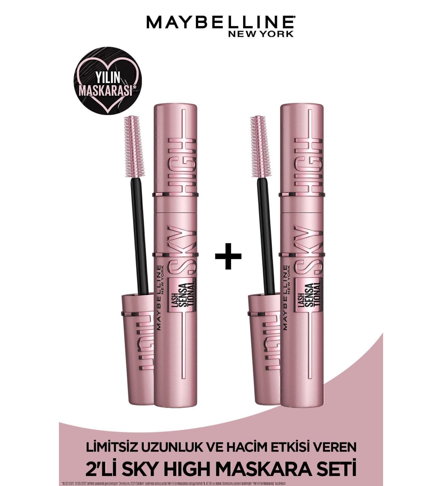 Maybelline New York Lash Sensational Sky High Mascara Set of 2 - Buy Online on GoSupps.com