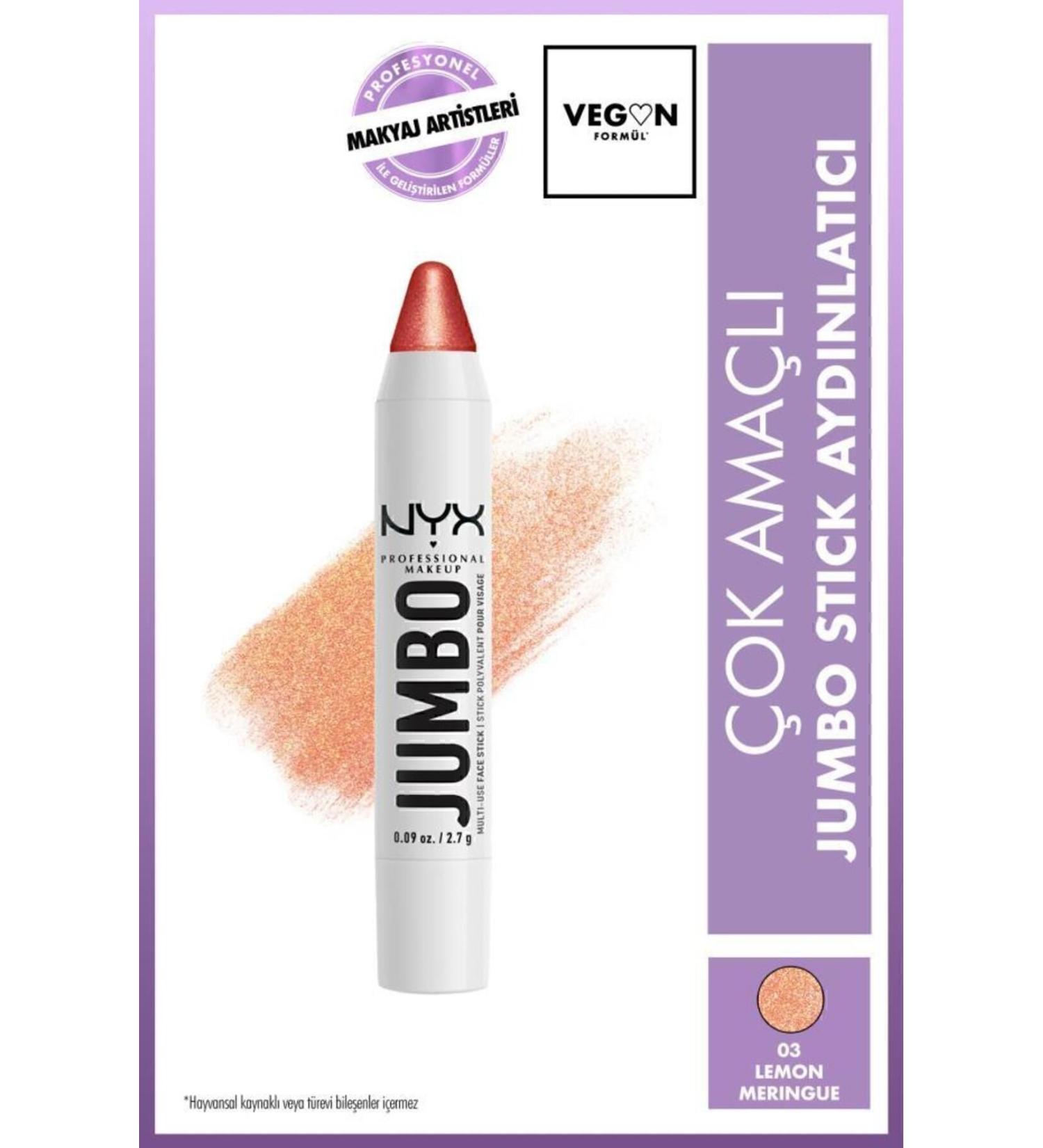 NYX Professional Makeup Jumbo Face Stick | Multi-Purpose Stick Highlighter - Lemon Meringue - Buy Online on GoSupps.com