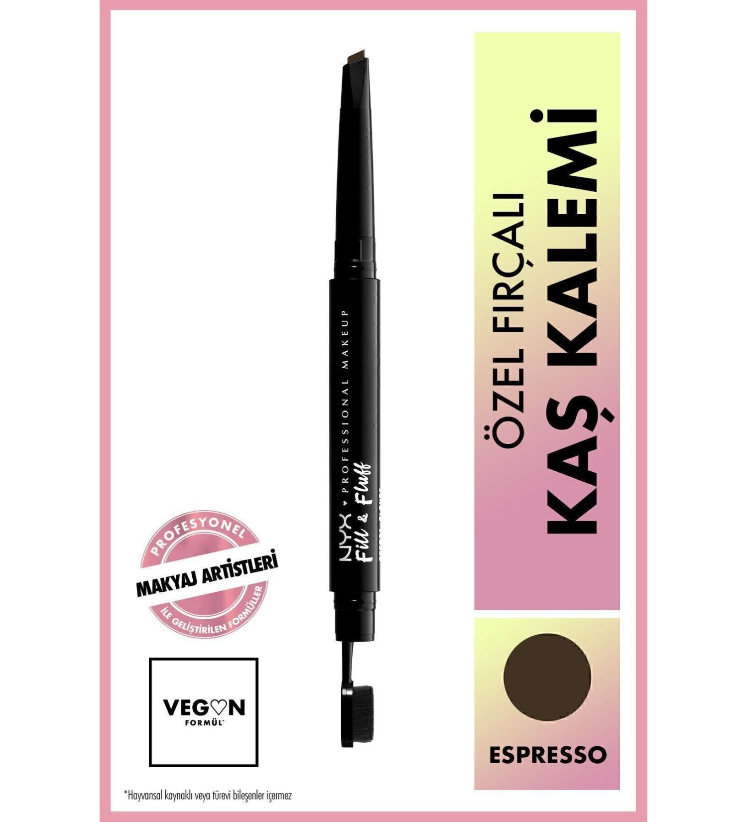NYX Professional Makeup Fill & Fluff Eyebrow Pomade Pencil Eyebrow Pencil - Espresso - Buy Online on GoSupps.com