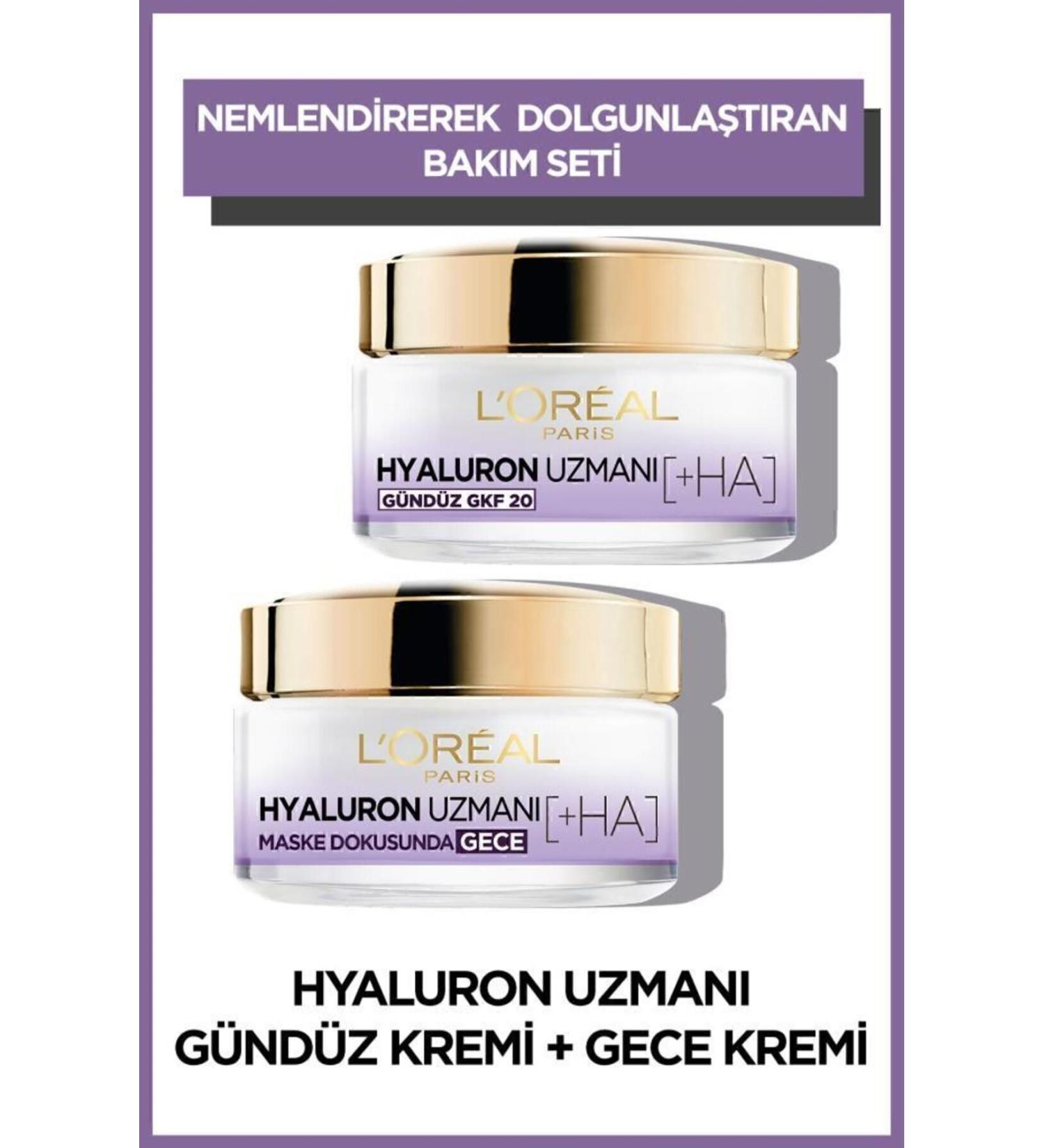 L'Oreal Paris Hyaluron Expert Day & Night Cream Hyaluron Set - Buy Online on GoSupps.com