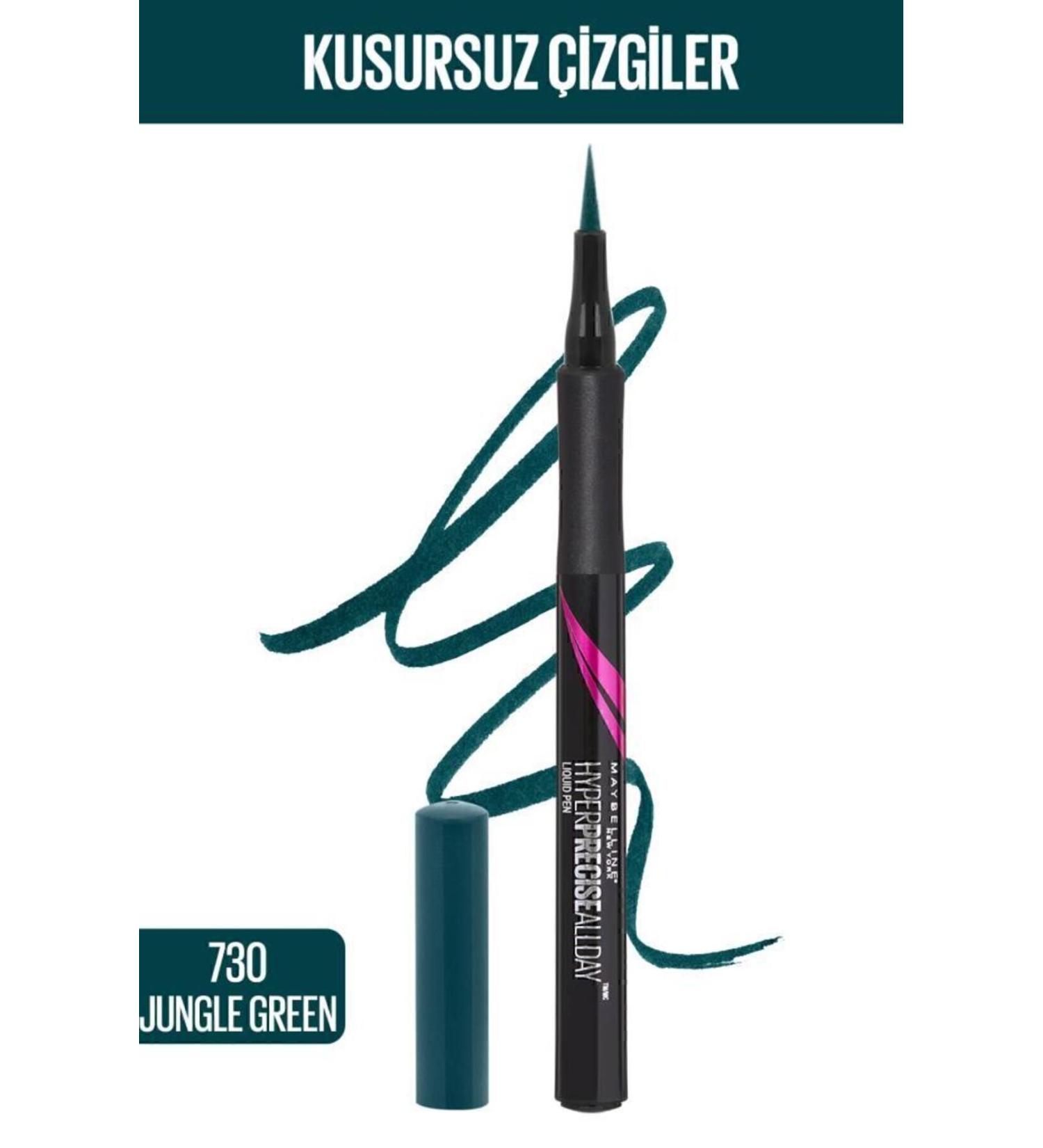 Maybelline New York Hyper Precise All Day Eyeliner - 730 Jungle Green - Buy Online on GoSupps.com