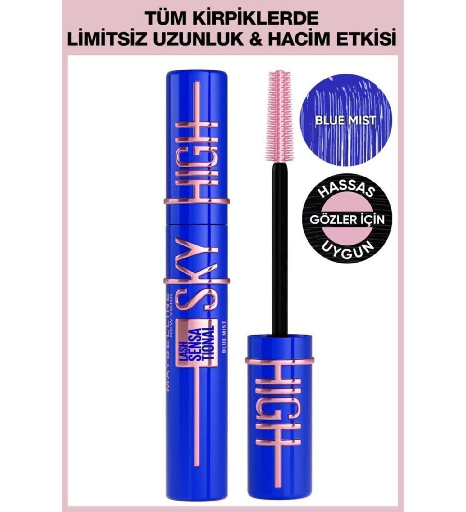 Maybelline New York Lash Sensational Sky High Blue Mist Mascara - Blue - Buy Online on GoSupps.com