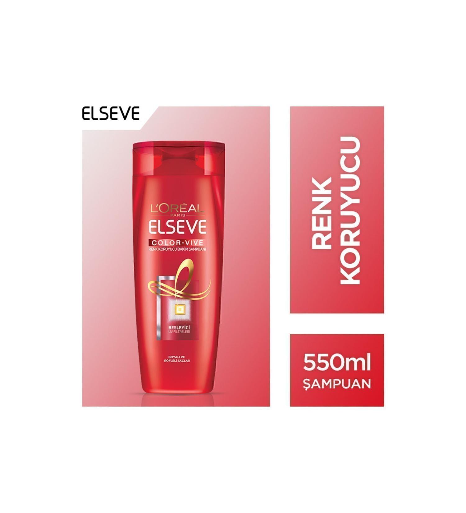 Elseve L'or al Paris Colorvive Color Protecting Care Shampoo 550 ml - Buy Online on GoSupps.com
