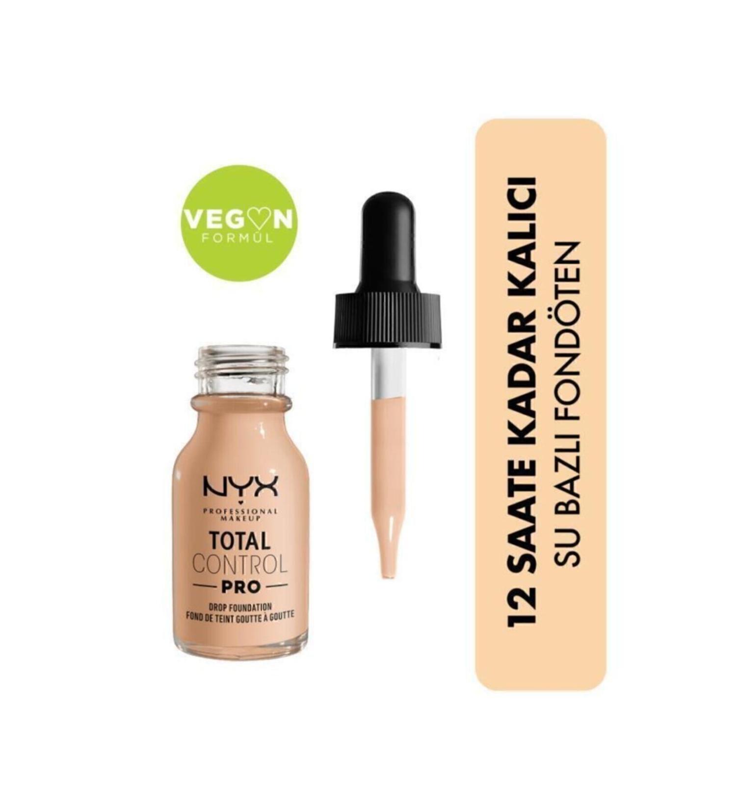 NYX Professional Makeup Total Control Pro Drop Foundation Vanilla - Foundation - Buy Online on GoSupps.com