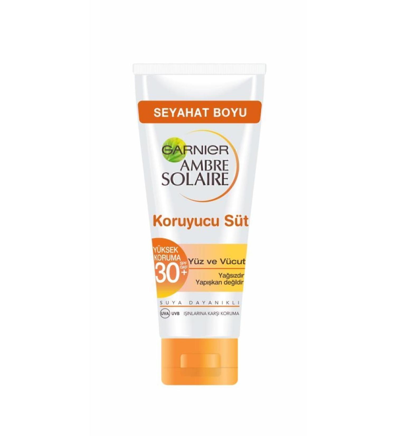 Garnier Ambre Solaire Travel Size Sunscreen Milk Gkf30 50ml