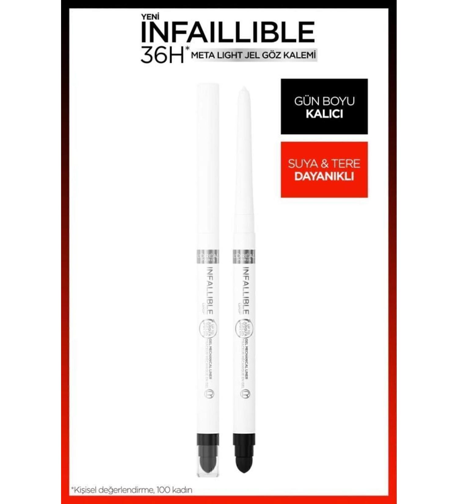 L'Oreal Paris Infaillible Meta Light Gel Eyeliner - Polar White - Buy Online on GoSupps.com