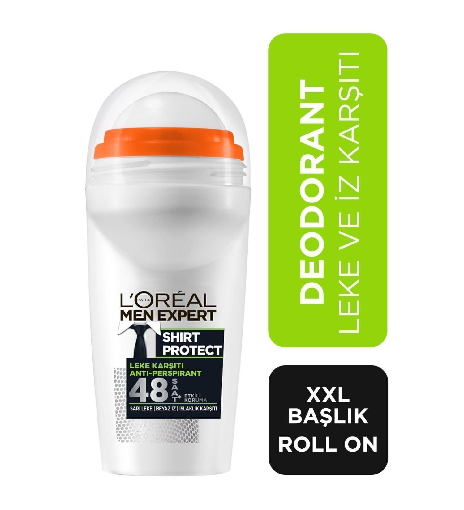 L'Oreal Paris Men Expert Shirt Protect Men's Roll On 50 ml - Buy Online on GoSupps.com