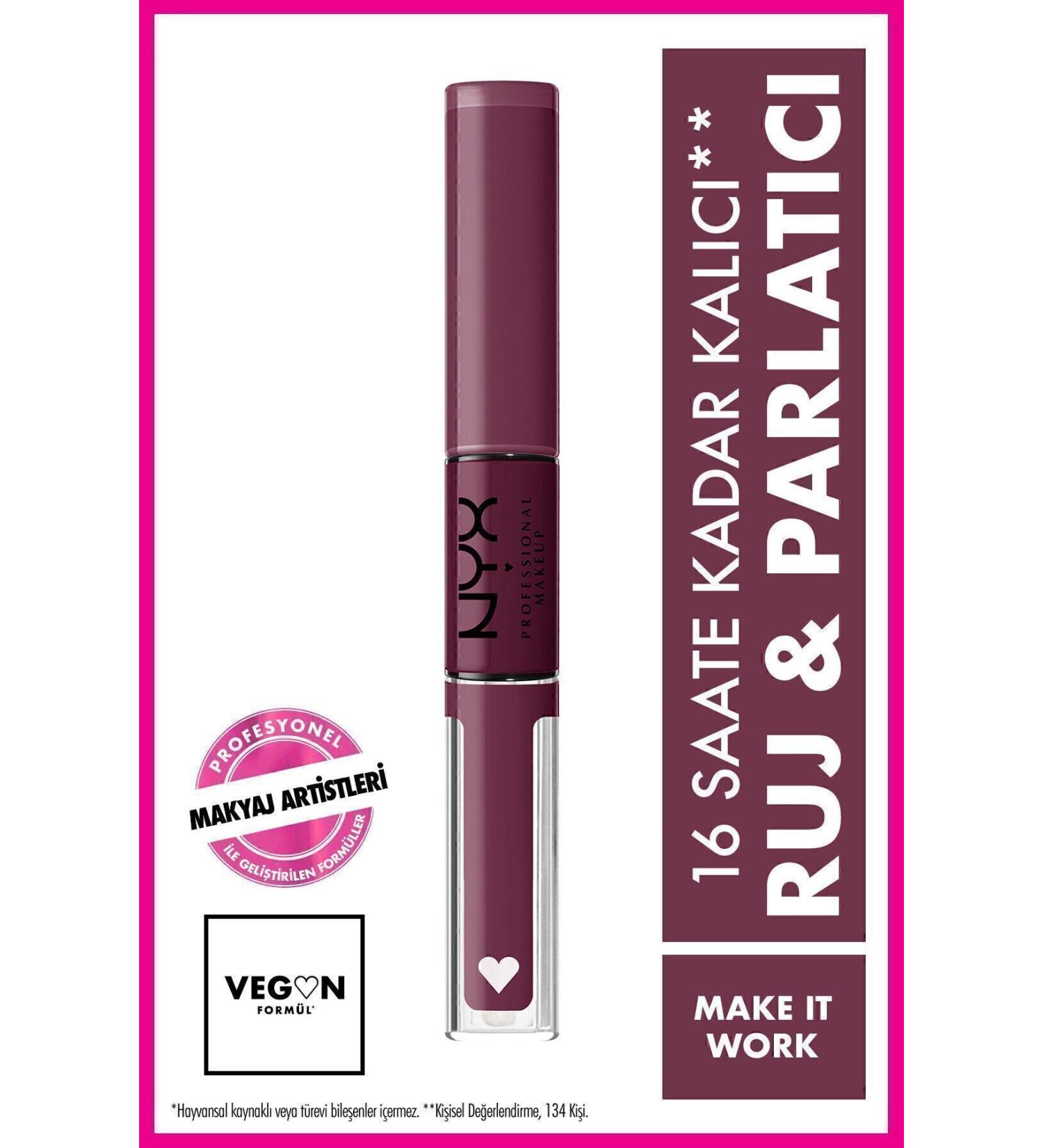 NYX Professional Makeup Shine Loud High Shine Lip Color Make It Work - Lip Gloss - Buy Online on GoSupps.com