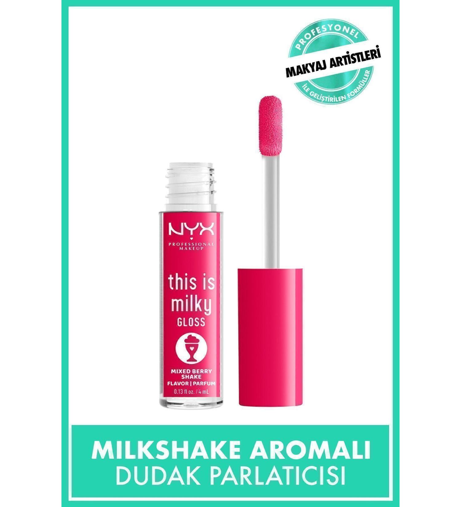 NYX Professional Makeup This Is Milky Gloss Lip Gloss - Mixed Berry Shake - Buy Online on GoSupps.com