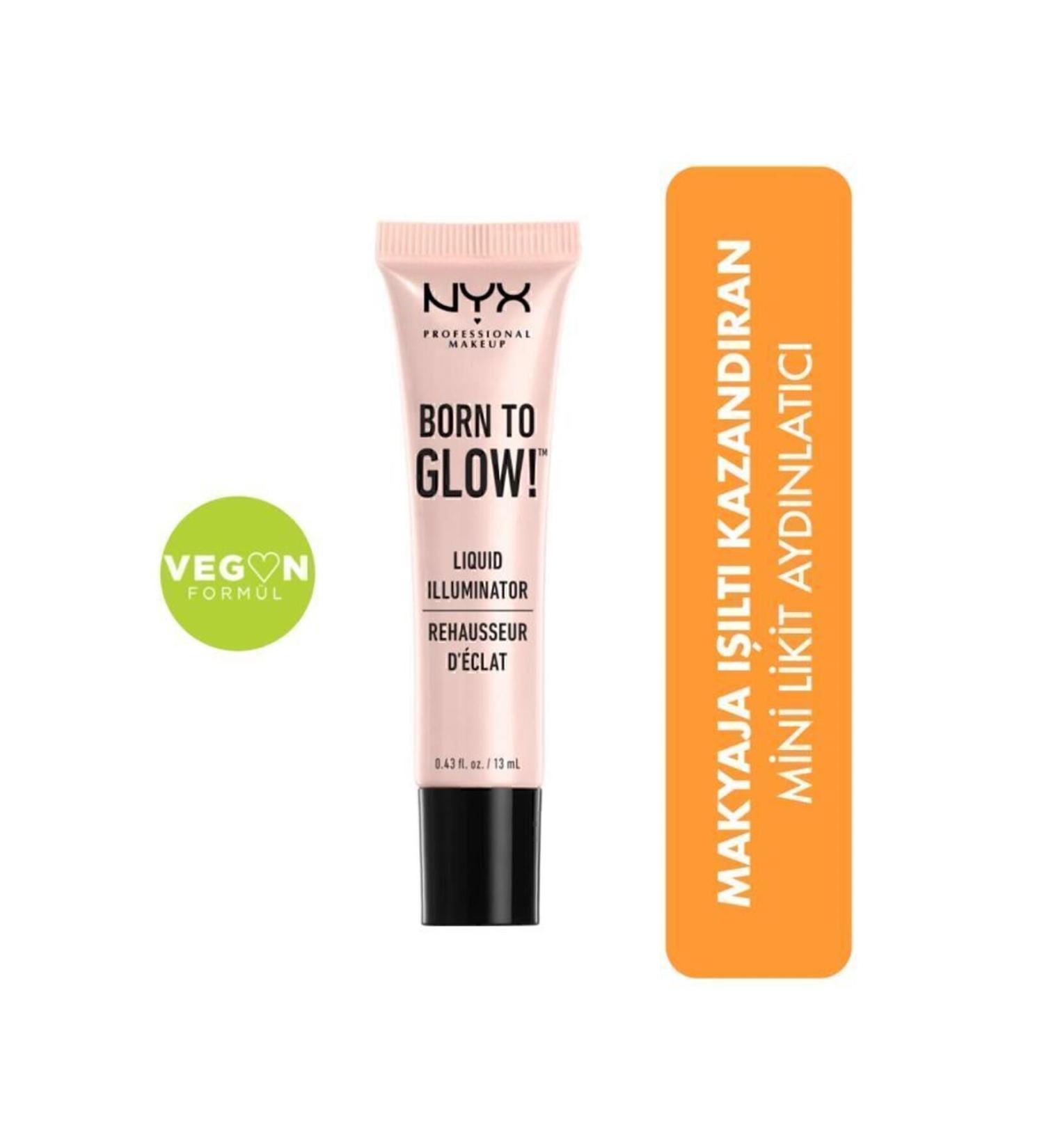 NYX Professional Makeup Mini Liquid Illuminator- Born To Glow Liquid Illuminator 13 Ml Sunbeam 800897845995 - Buy Online on GoSupps.com