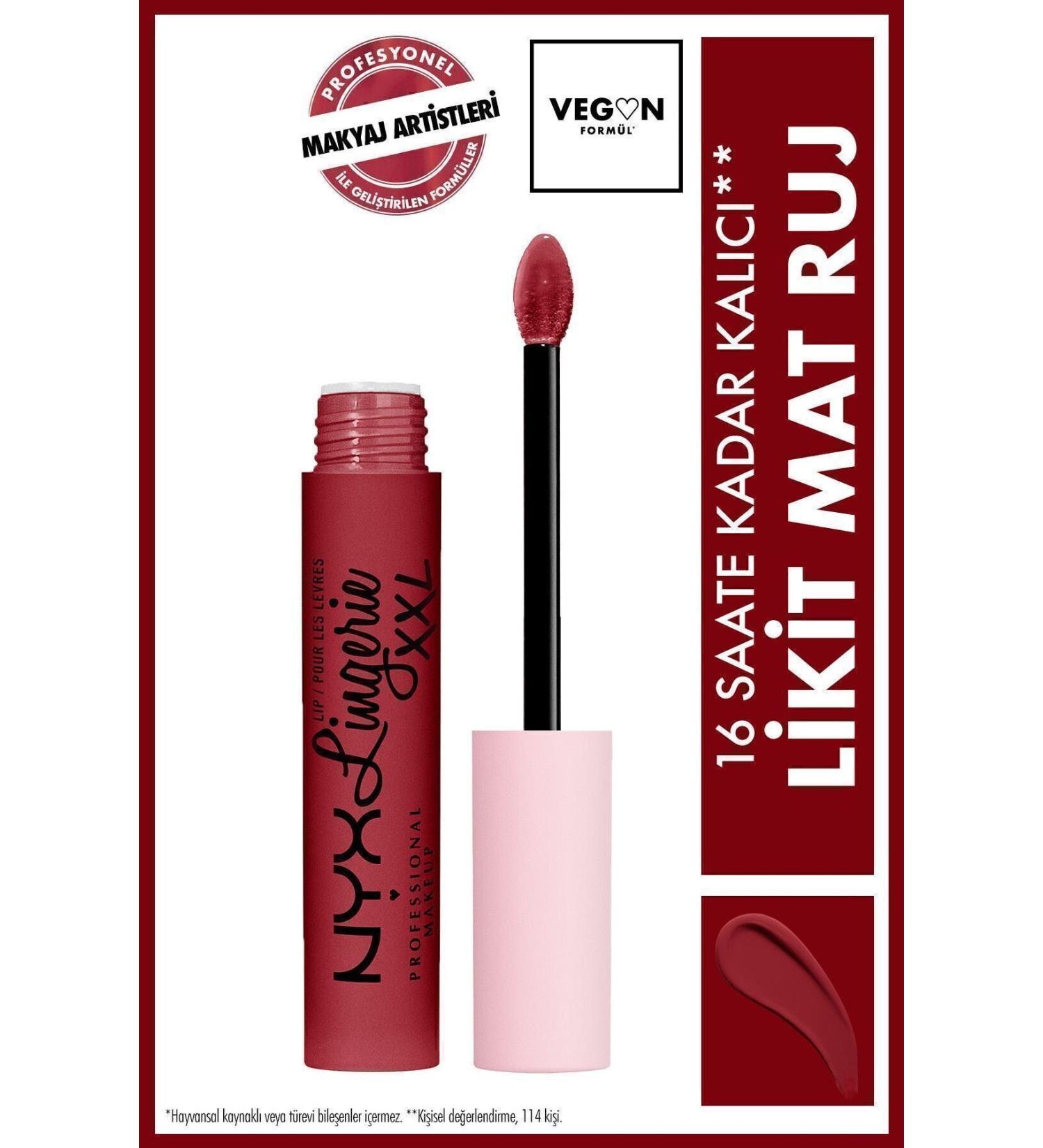NYX Professional Makeup Lip Lingerie Xxl Matte Liquid Lipstick Its Hotter - Buy Online on GoSupps.com