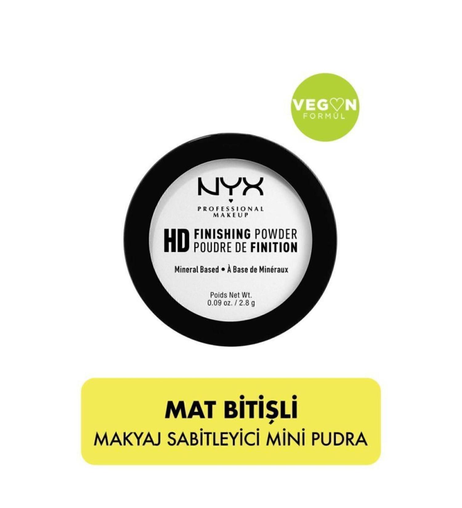 NYX Professional Makeup Mini Powder High Definition Finishing Powder Mini Transparent Powder 2.8 Gr - Buy Online on GoSupps.com