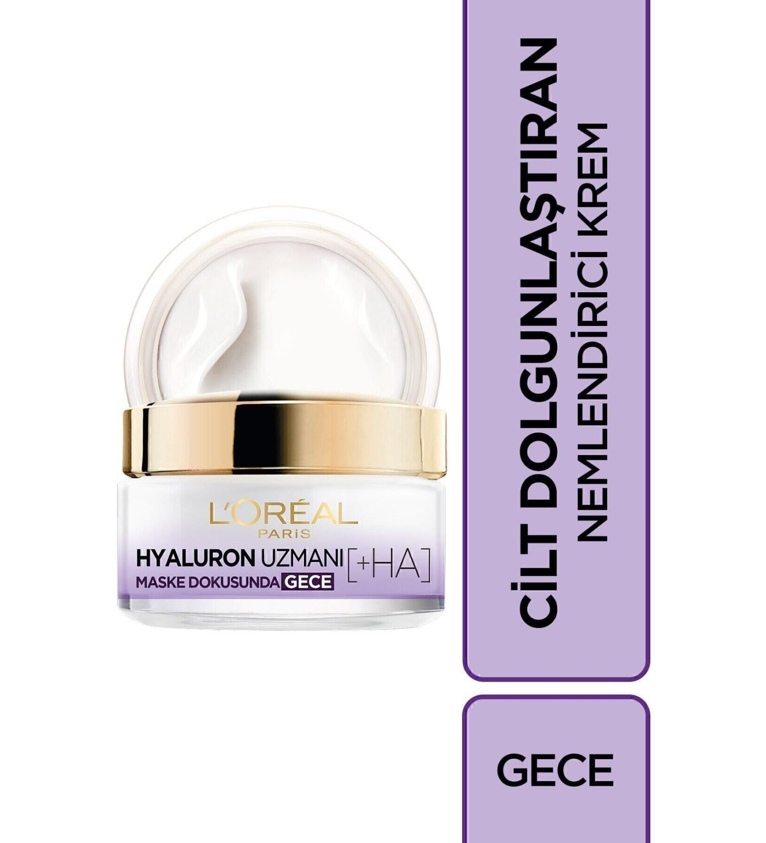 L'Oreal Paris STD Hyaluron Expert Skin Plumping Moisturizing Night Cream - Hyaluronic Acid Classic - Buy Online on GoSupps.com