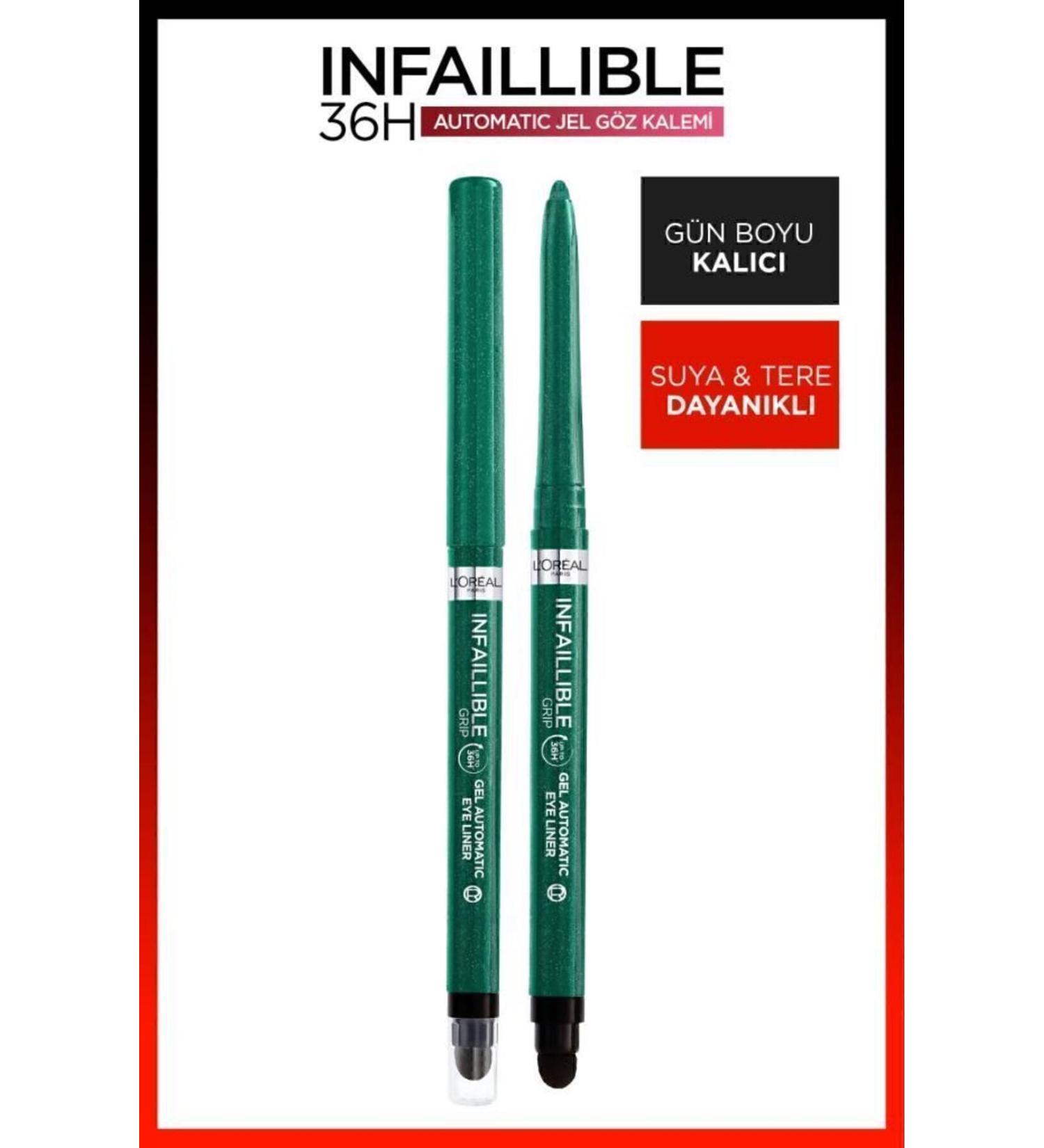 L'Oreal Paris Infaillable Automatic Gel Eyeliner - Emerald Green - Buy Online on GoSupps.com