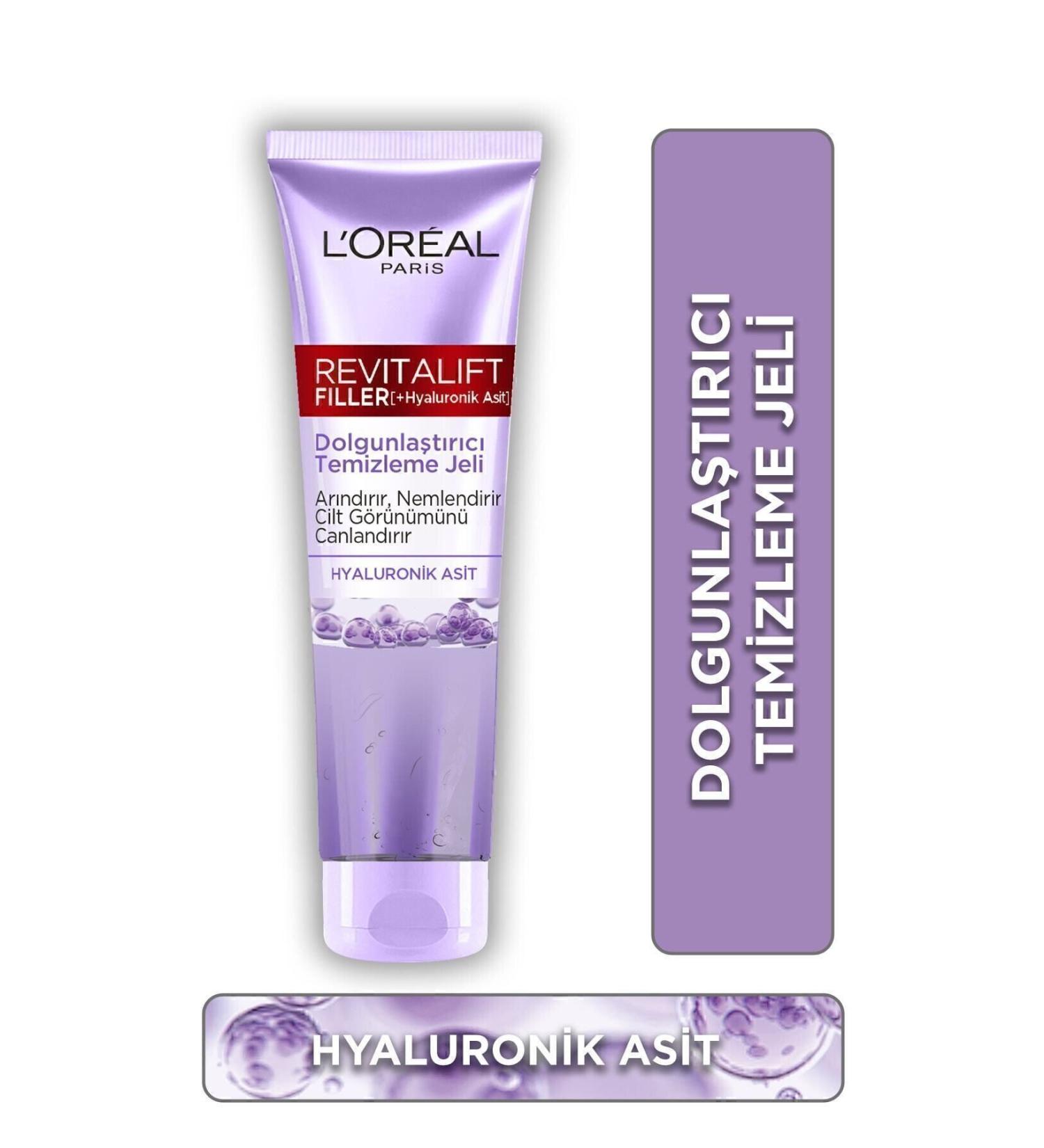 L'Oreal Paris L'or al Paris Revitalift Filler Plumping Cleansing Gel 150ml - Hyaluronic Acid - Buy Online on GoSupps.com