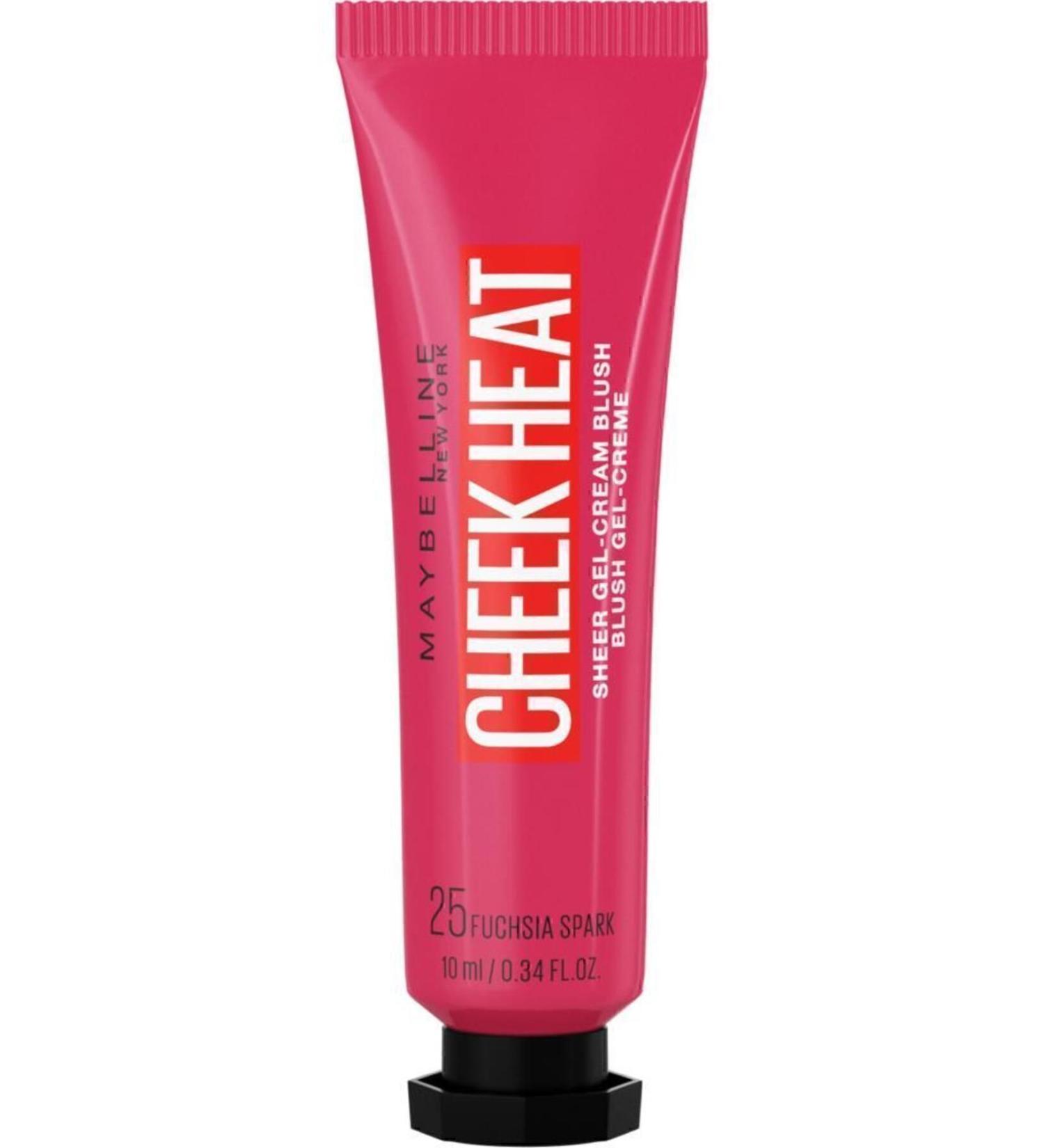Maybelline New York Cheek Heat Liquid Blush - 25 Fuchsia Spark - Fuchsia - Buy Online on GoSupps.com