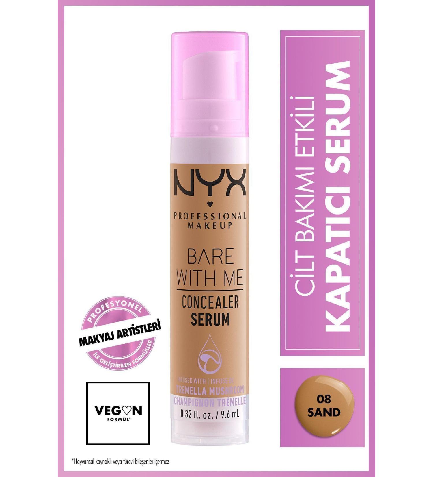 NYX Professional Makeup Bare With Me Concealer Serum 08 Sand - Buy Online on GoSupps.com