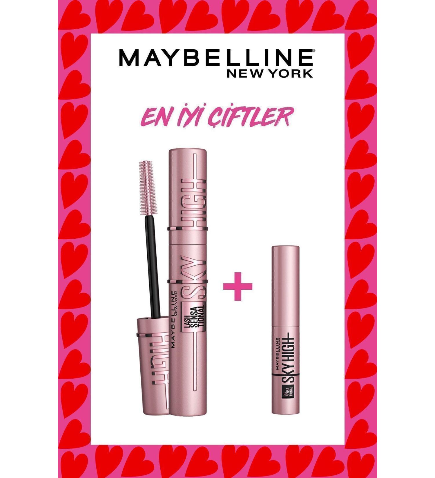 Maybelline New York Lash Sensational Sky High Mascara 7.2 ml & Mini Sky High Mascara 4.5 ml - Buy Online on GoSupps.com