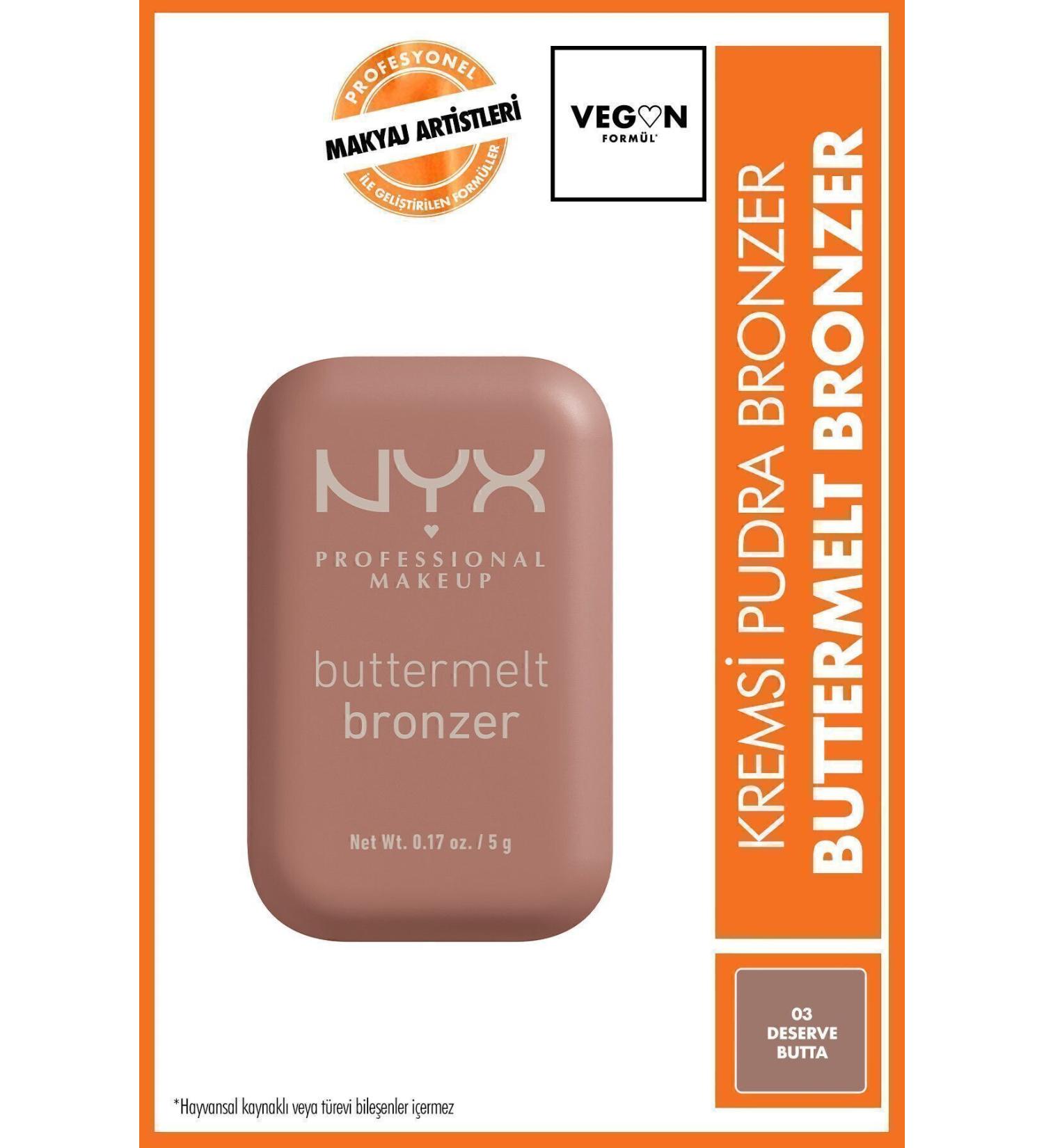 NYX Professional Makeup Buttermelt Bronzer - 03 Deserve Butta - Buy Online on GoSupps.com