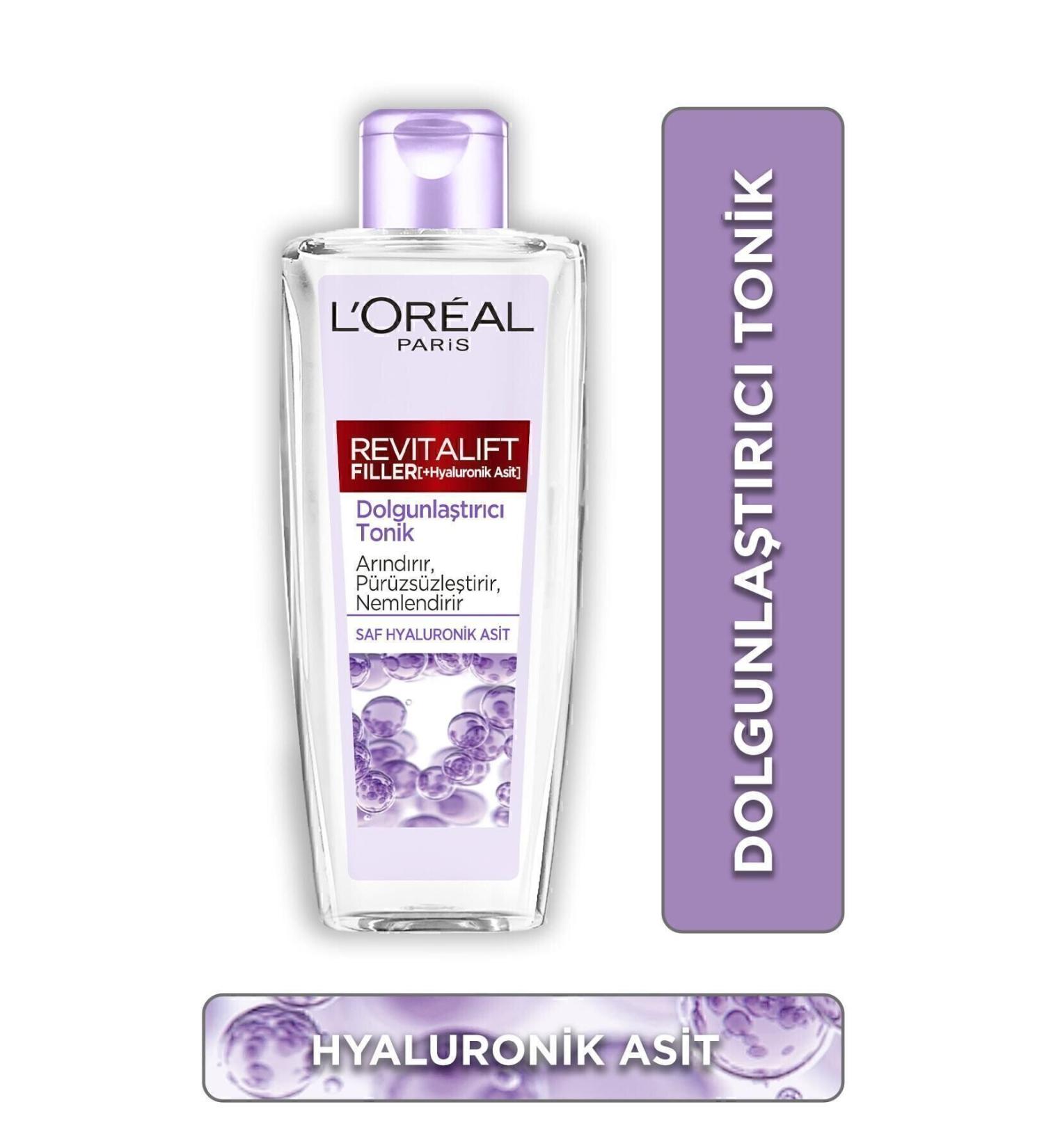L'Oreal Paris L'or al Paris Revitalift Filler Plumping Toner 200ml - Hyaluronic Acid - Buy Online on GoSupps.com