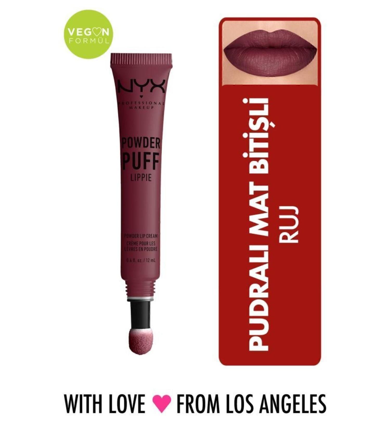 NYX Professional Makeup Powder Puff Lippie Moody Ruj 800897148294 - Buy Online on GoSupps.com